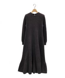 中古・古着通販】THE SHISHIKUI (ザ シシクイ) ニットドレス ブラウン  