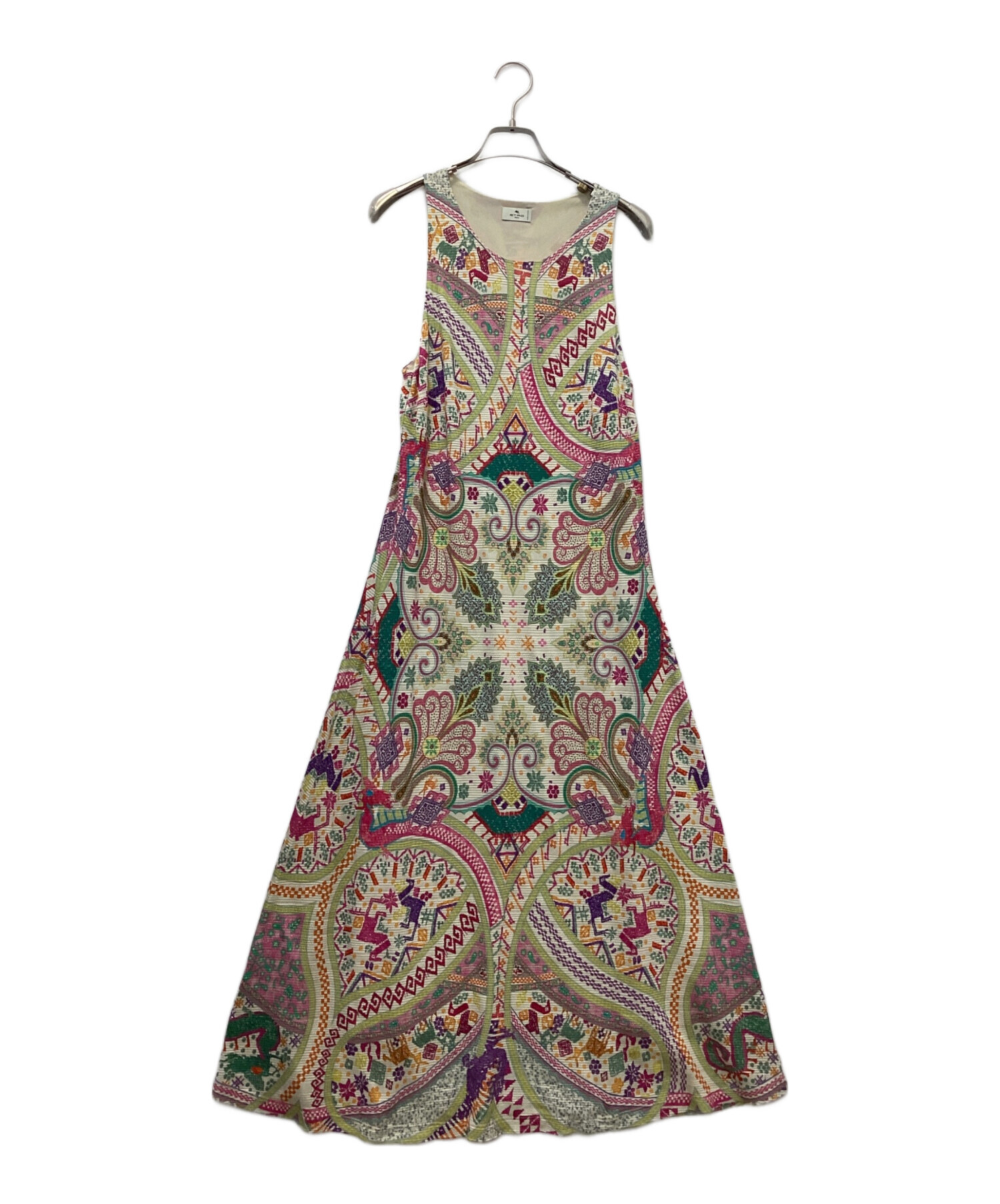 中古・古着通販】ETRO (エトロ) 総柄ワンピース マルチカラー サイズ  