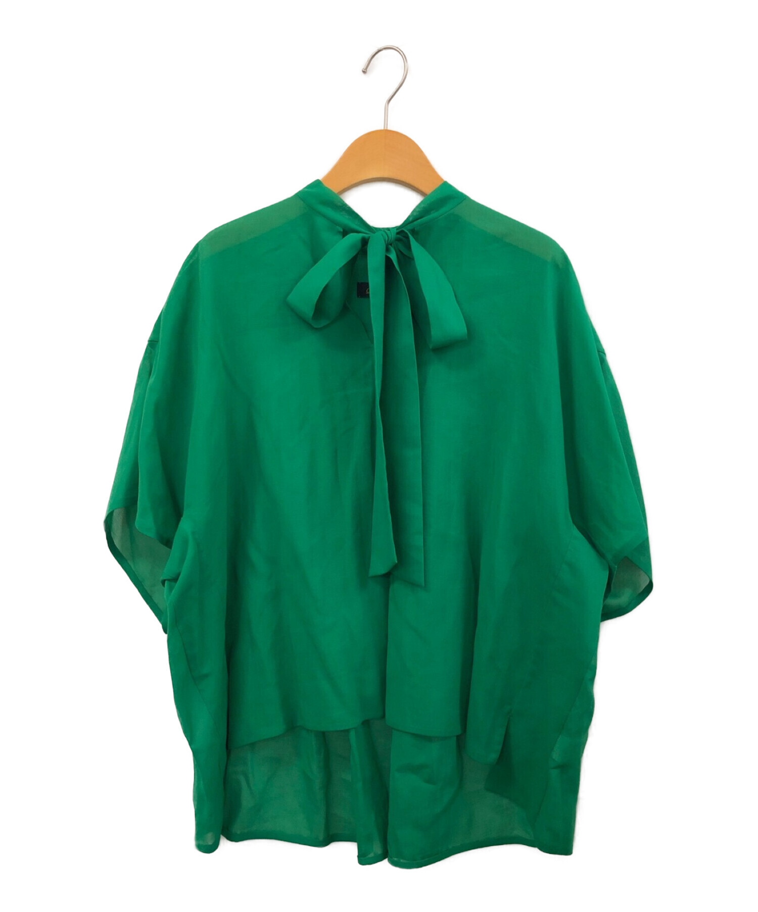 DRAWER｜ドゥロワー ボウタイ ショートスリーブブラウス