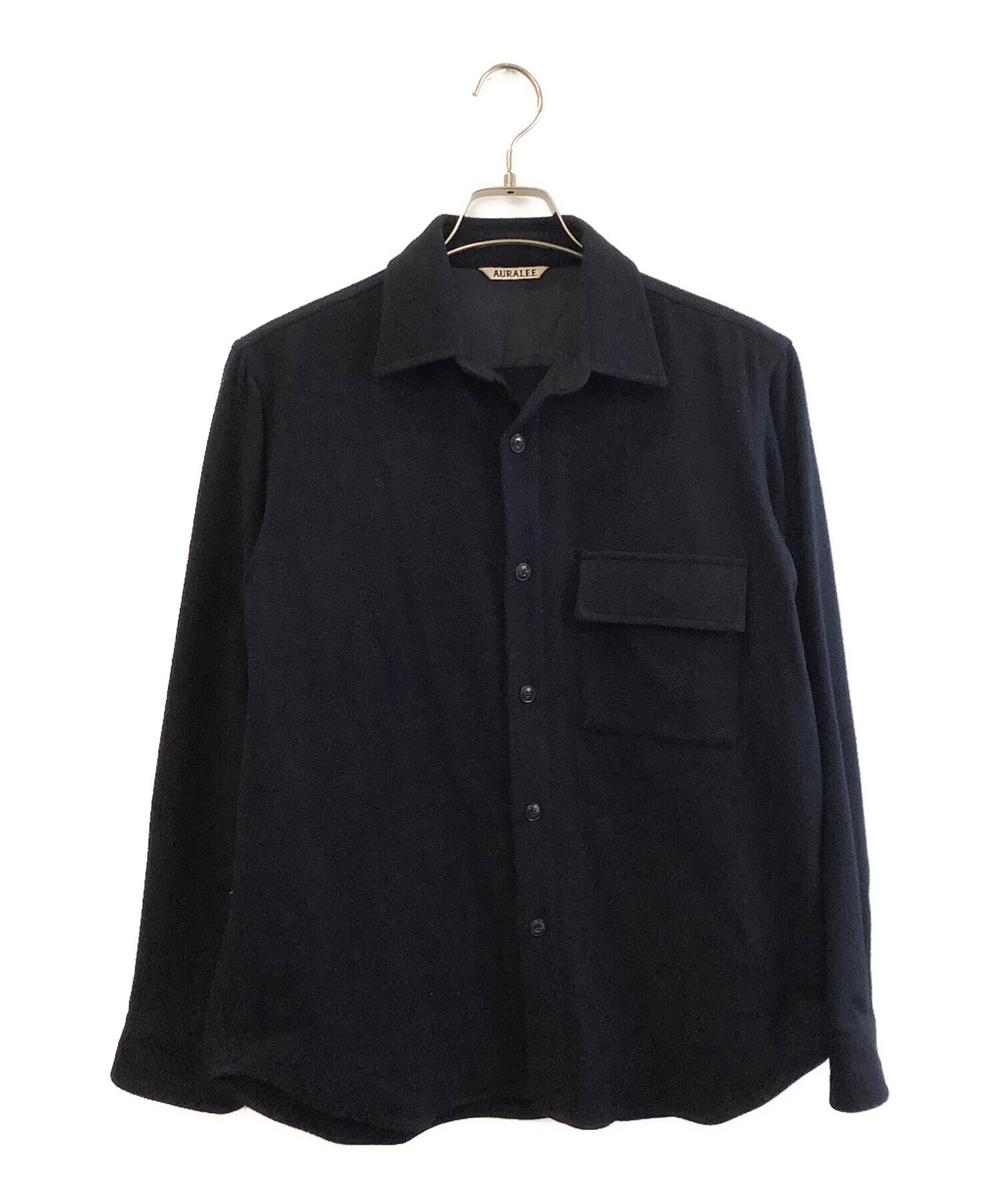中古・古着通販】AURALEE (オーラリー) CPOシャツ ネイビー サイズ:4 