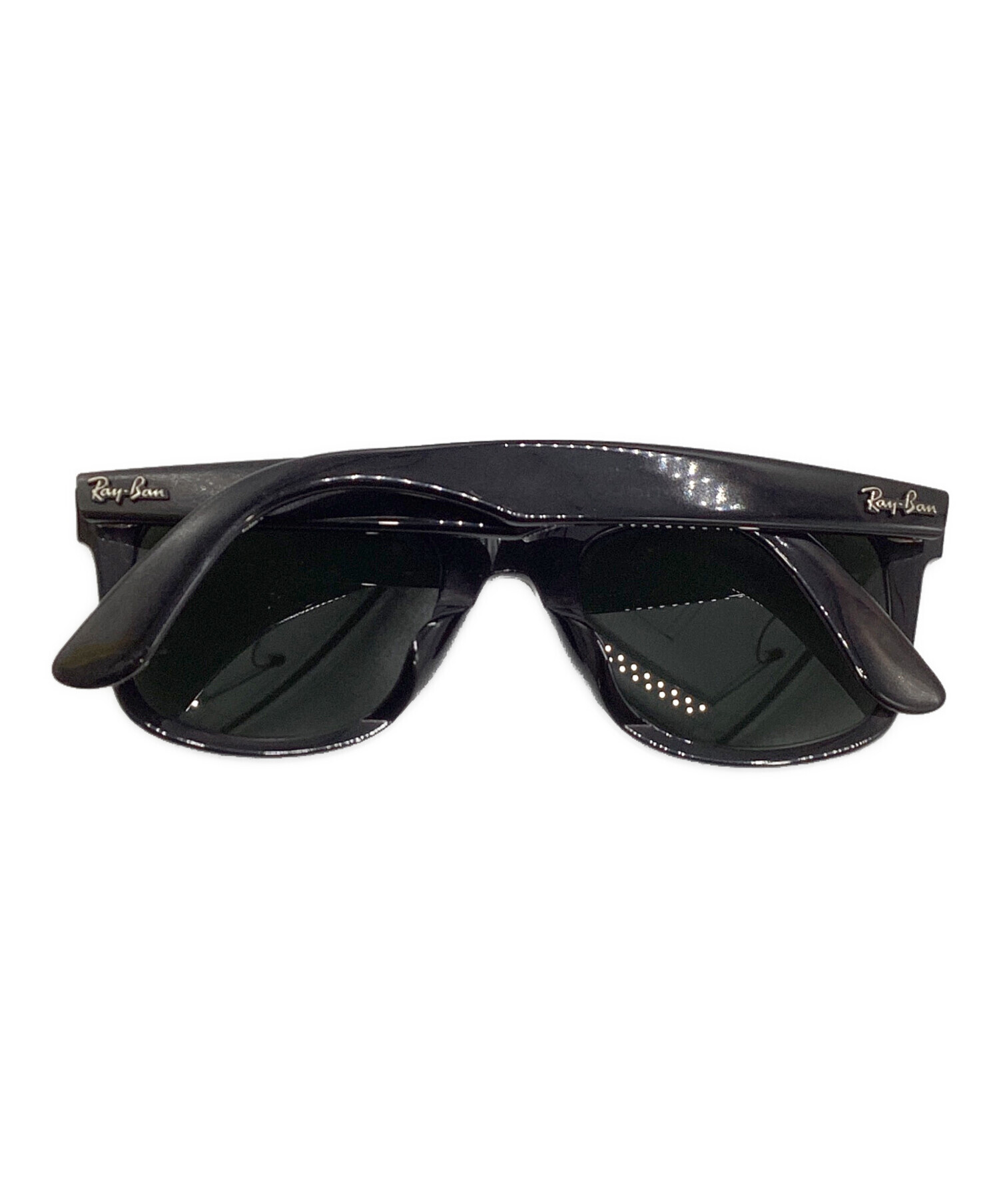 Ray-Ban ブラック ウェリントン メガネ ケース付き（ケース付☆RAY-BAN 