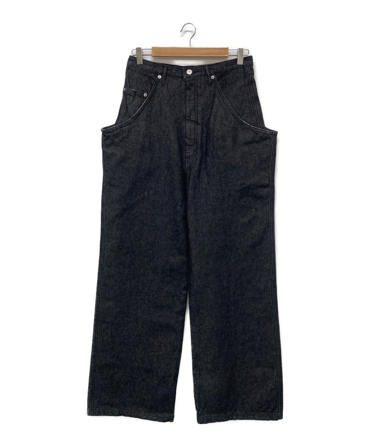 中古・古着通販】Ameri (アメリ) HIGH WAIST WIDE SUSPENDERS PANTS 