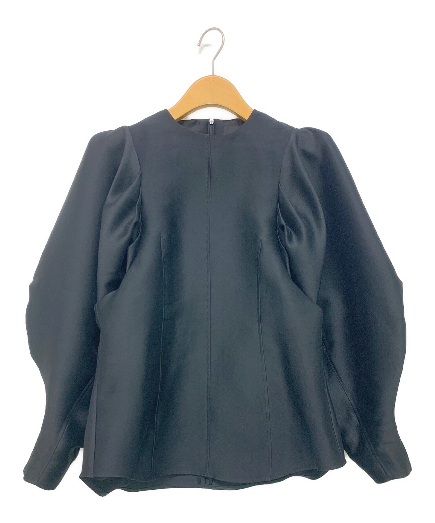 ohgaシルキーブラウス（BLACK） 値下げ ohga シルキーブラウス（BLACK