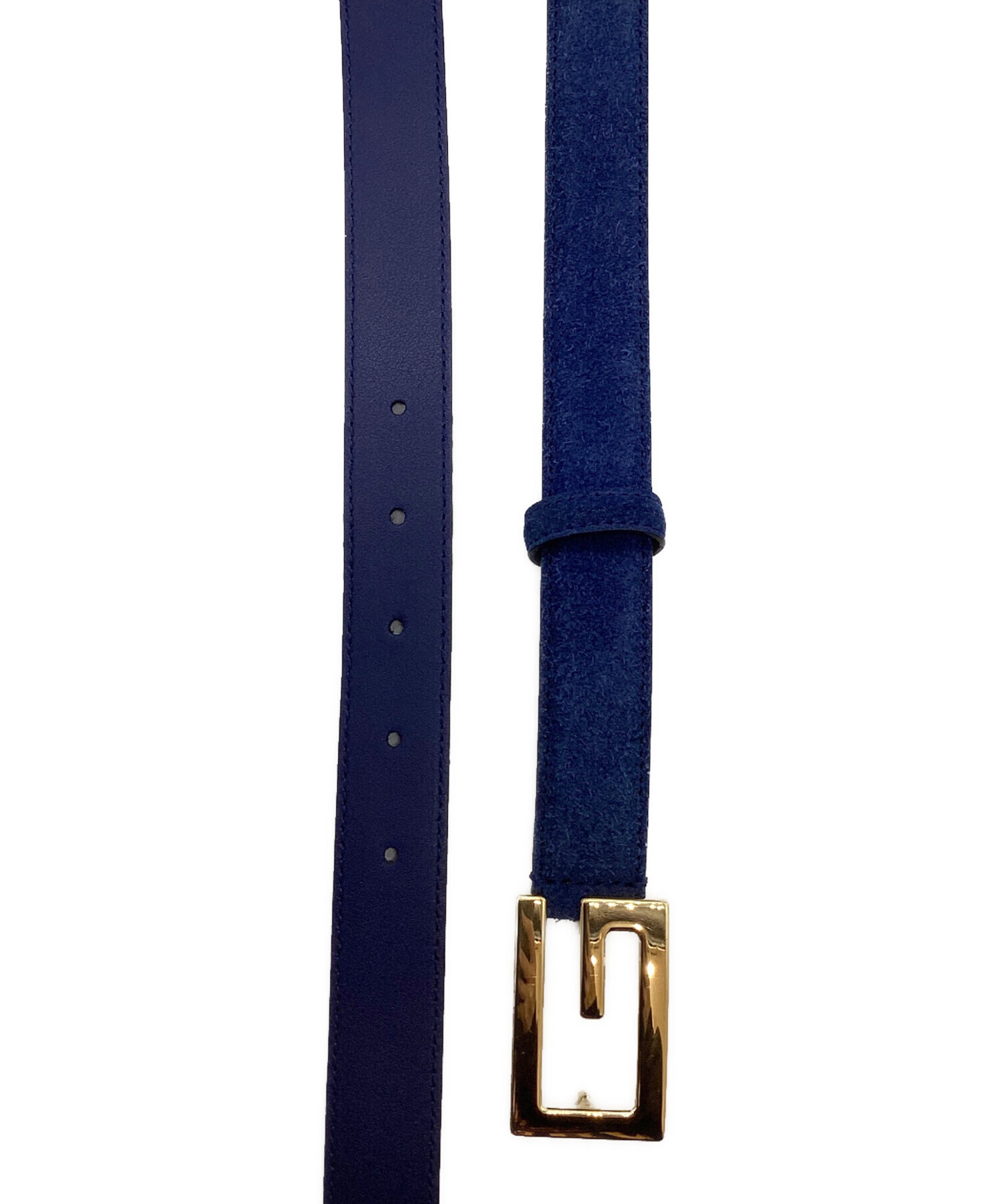 中古・古着通販】GUCCI (グッチ) レザーベルト ネイビー｜ブランド  