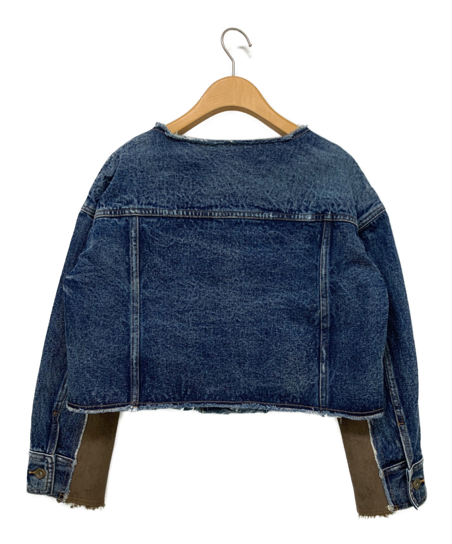 新品】MOUTON LAYERED DENIM JACKET