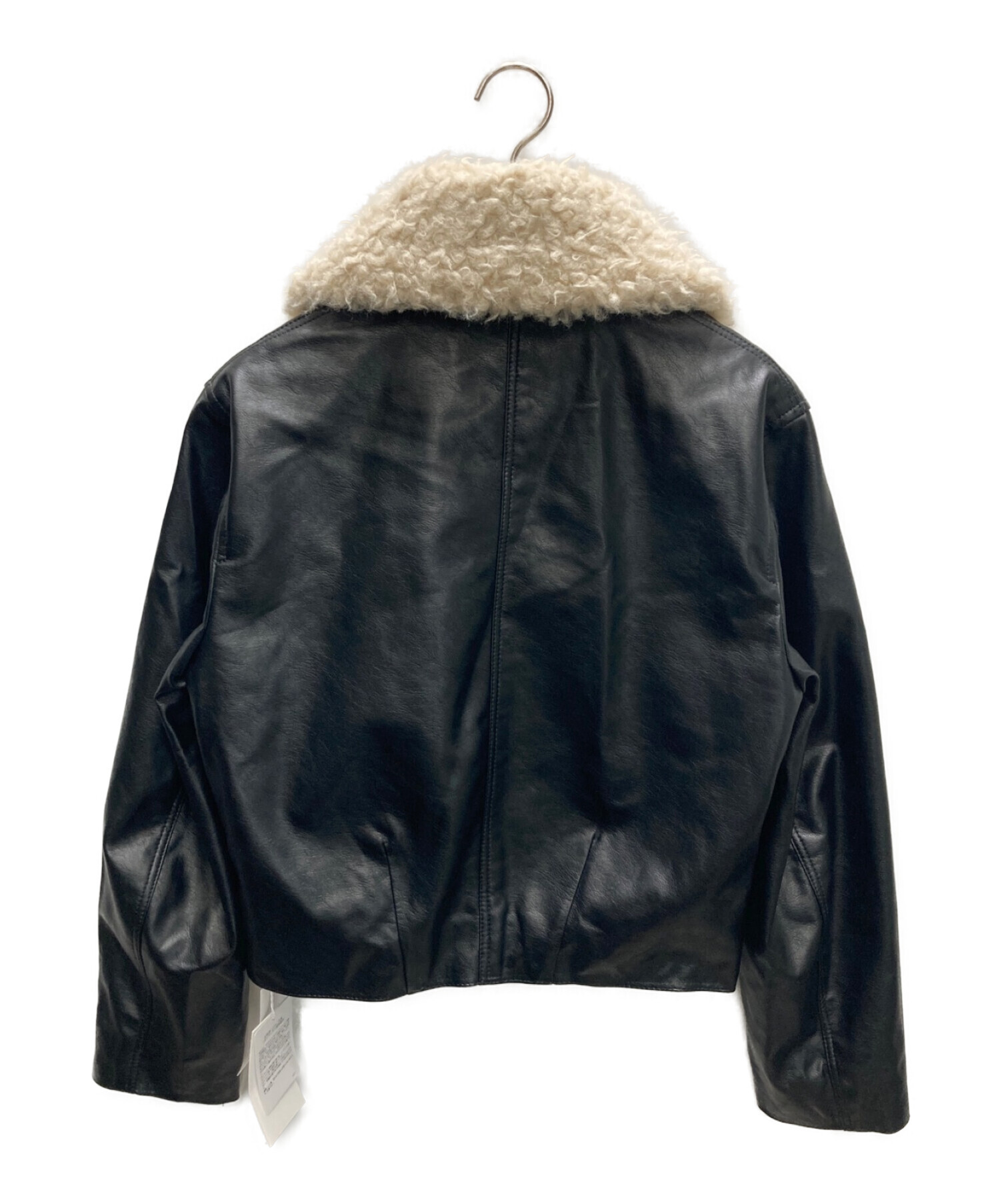 2WAY COMPACT FAKE LEATHER JACKET