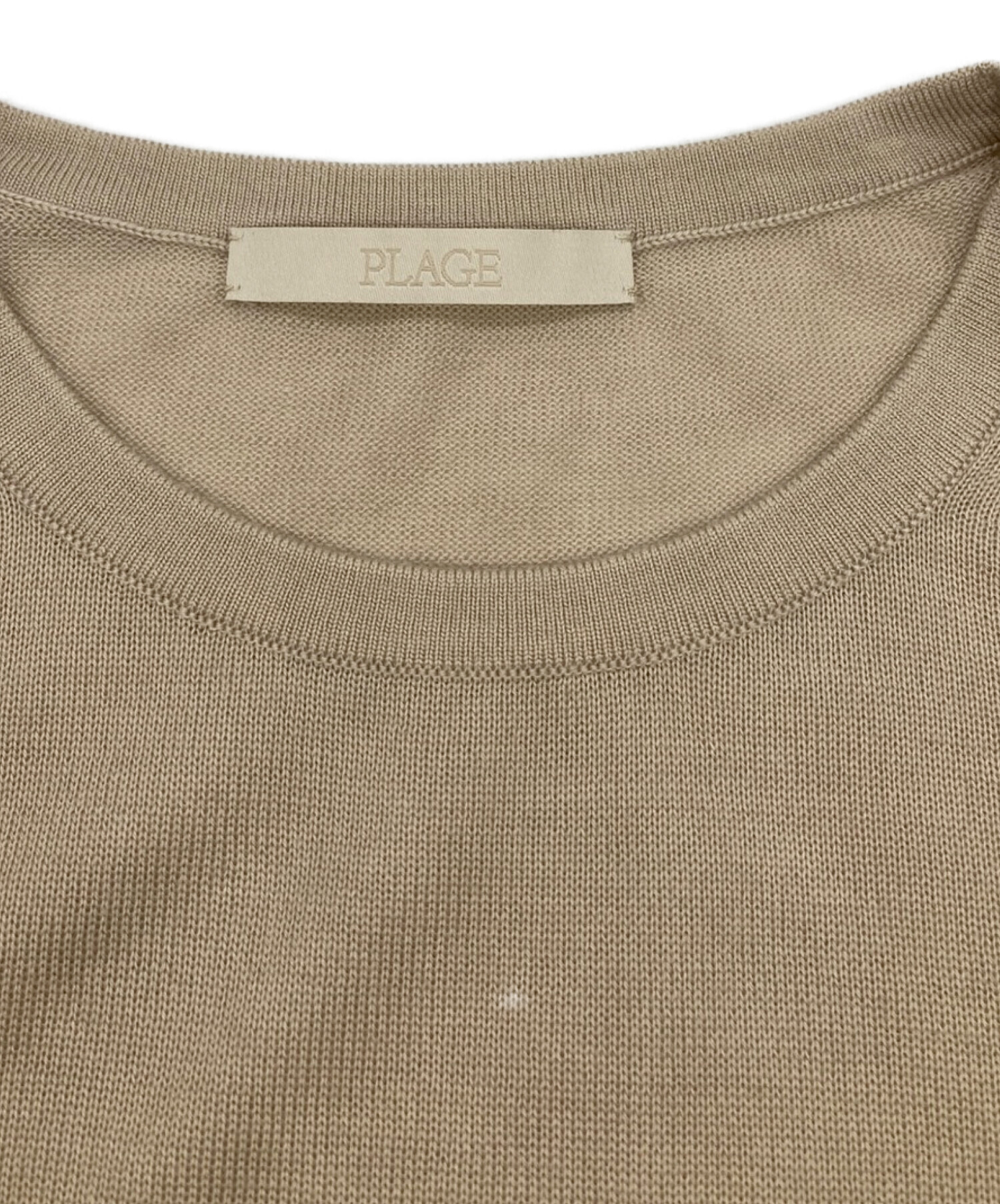 中古・古着通販】Plage (プラージュ) CU WO Fine ニット ベージュ 