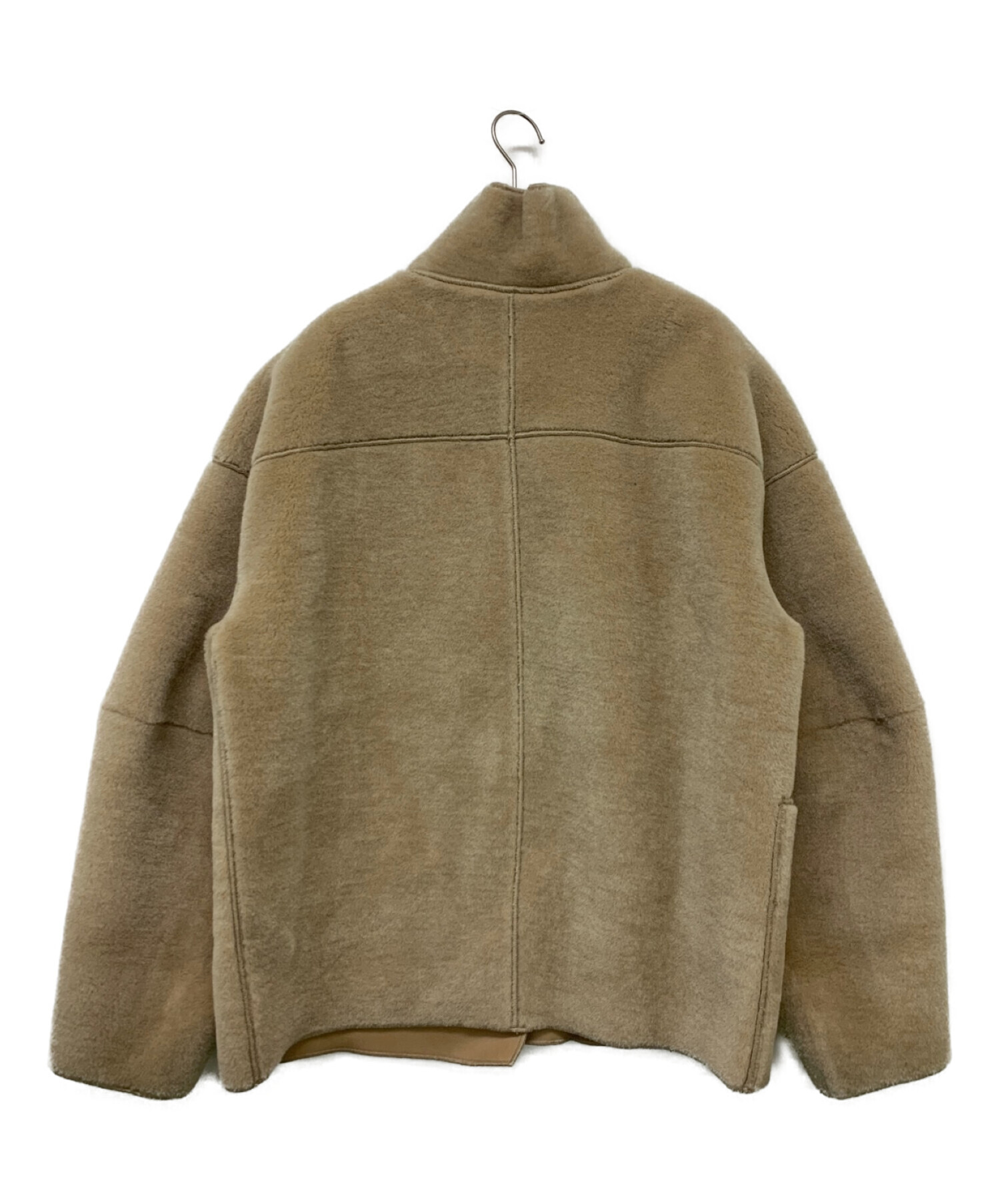 TODAYFUL Standcollar Boa Jacket 38 ベージュ