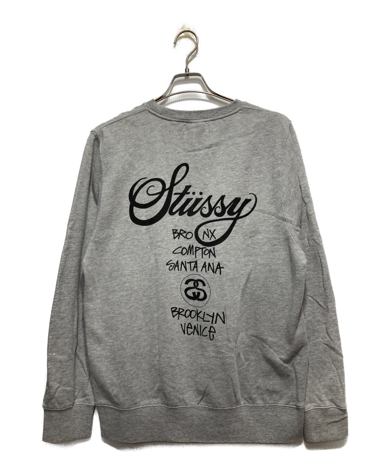 スウェット XL ワールドツアー STUSSY グレー