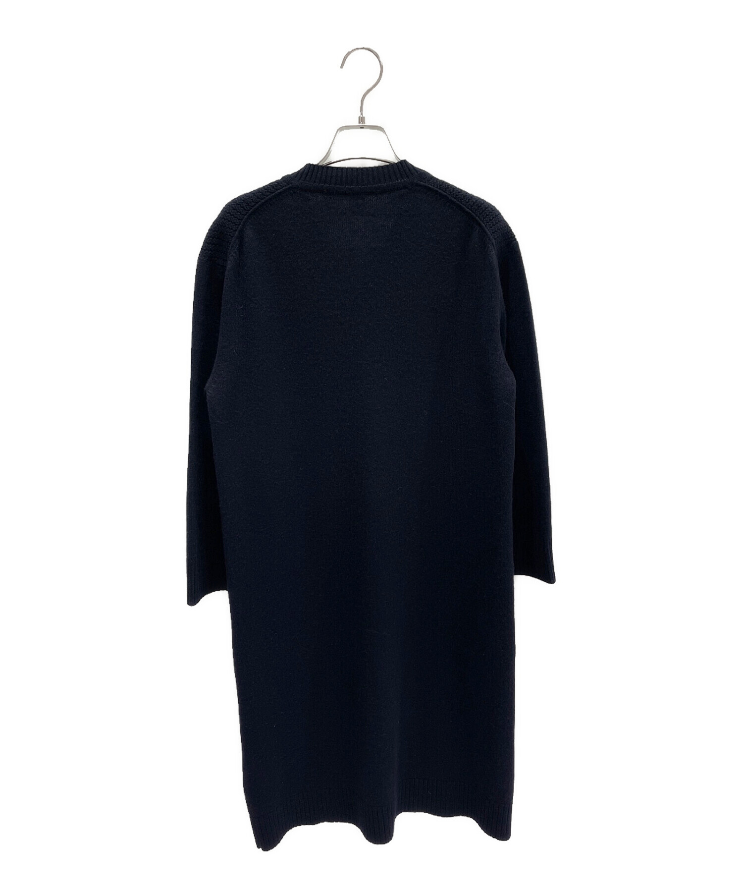 HERMESコットンウール長袖ニットワンピース38 HERMESコットンウール長袖ニットワンピース38 V118917711 激安