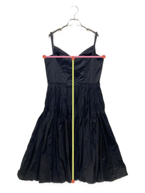 中古・古着通販】PRADA (プラダ) キャミソールワンピース ブラック 