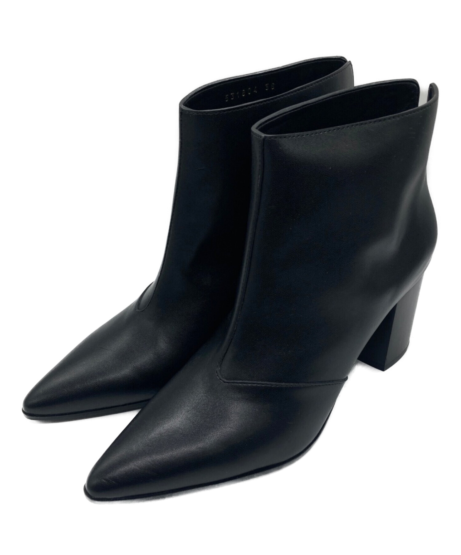 23cmサイズ= 36ステラマッカートニーチェルシーブーツ黒ブラック