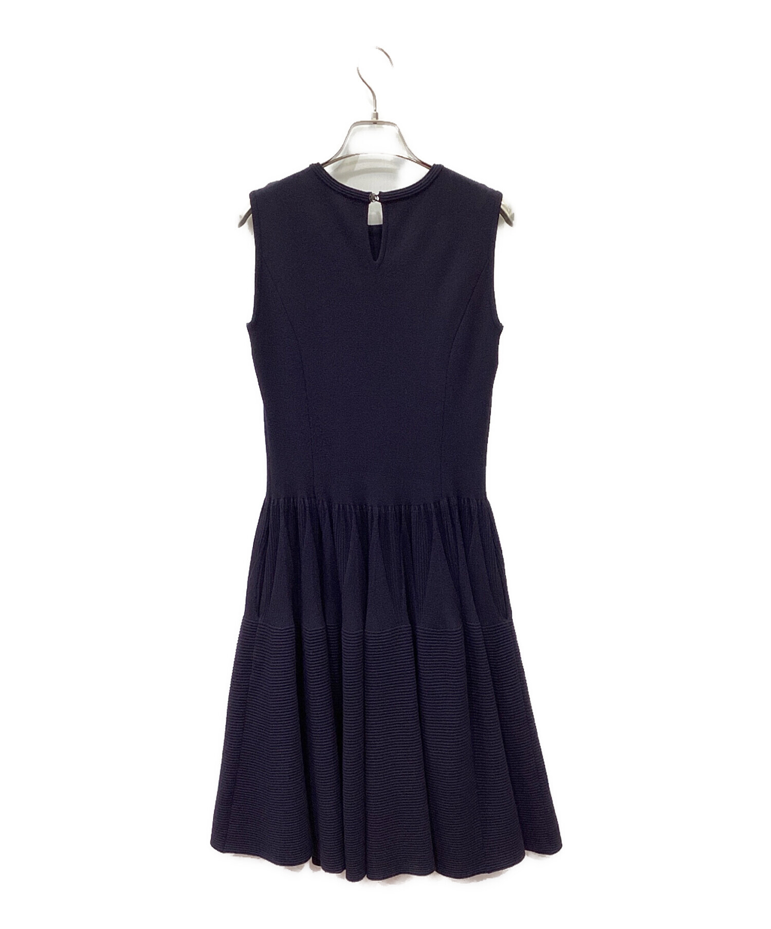 交渉中です FOXEY ワンピース 38 ネイビー☆フォクシーニューヨーク