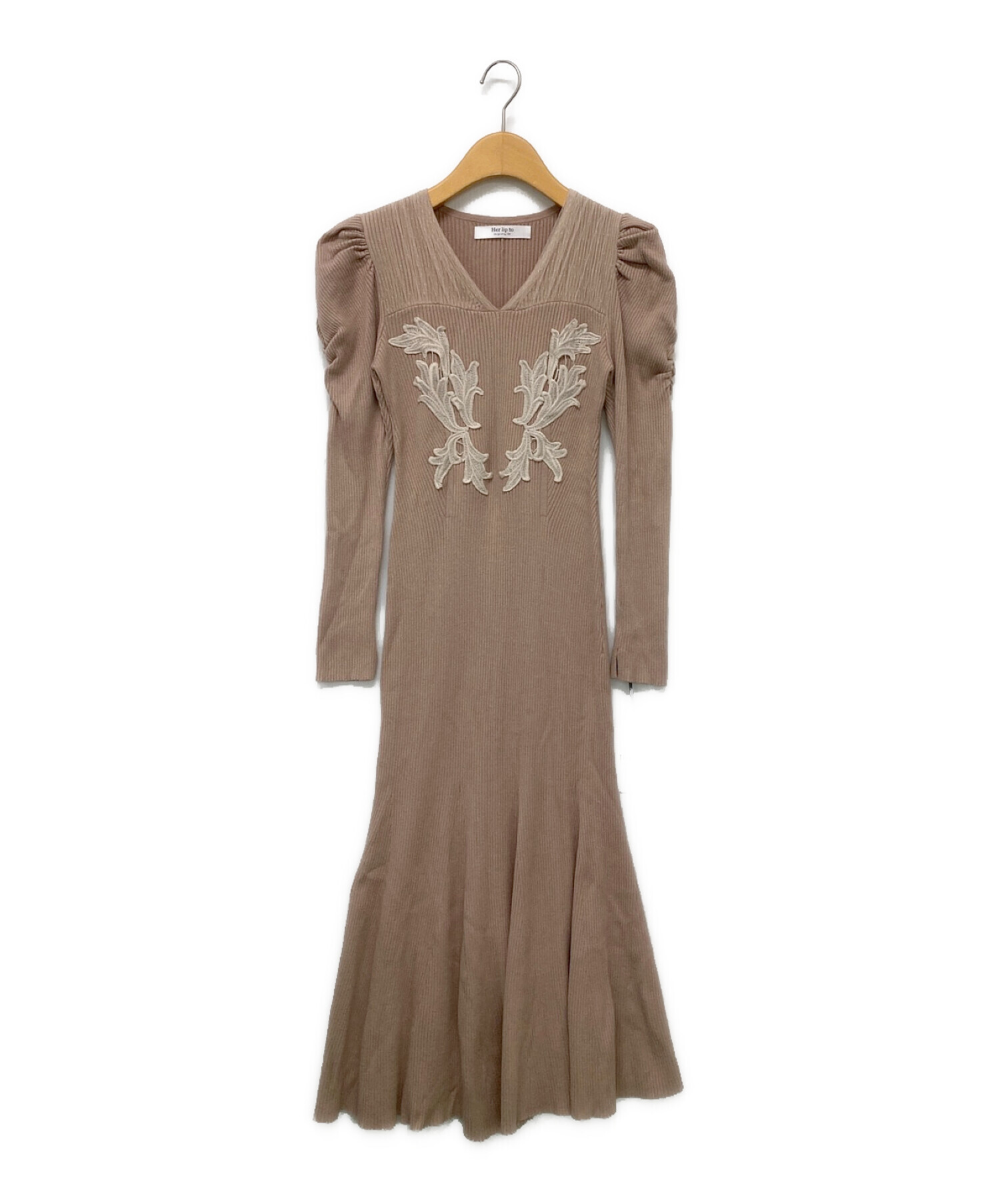 中古・古着通販】Her lip to (ハーリップトゥ) Lily Lace Knit Midi 