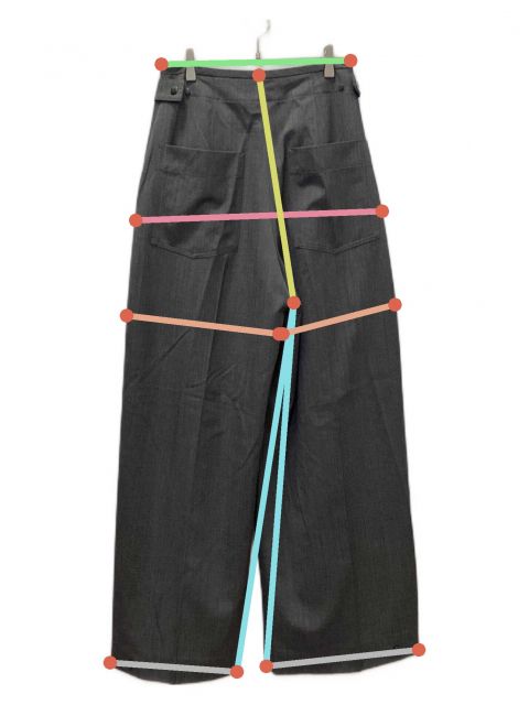 中古・古着通販】LOHEN (ローヘン) ダブルベルト2タックパンツ  