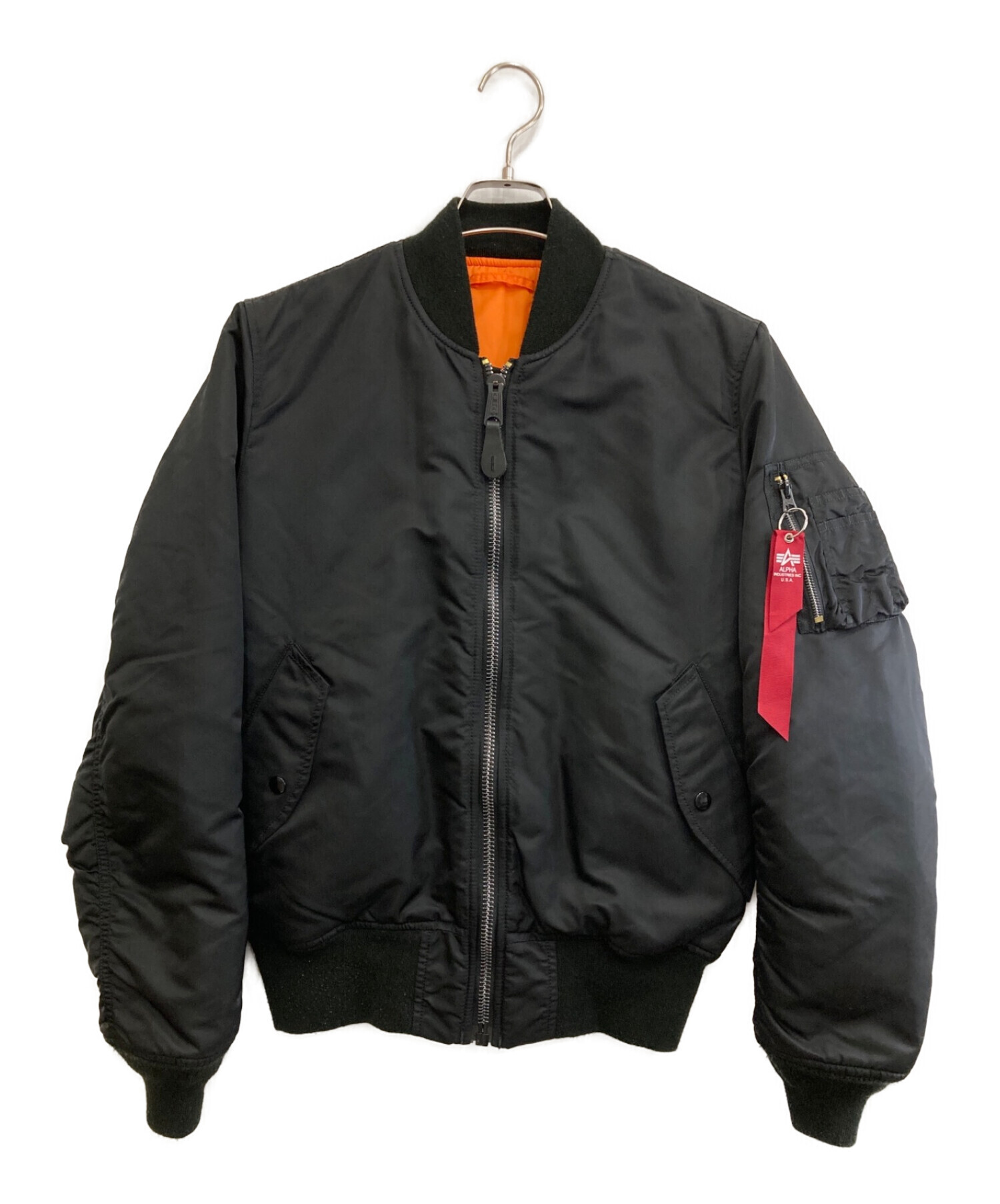 ALPHA (アルファ) MA-1ジャケット ブラック サイズ:Ｍ