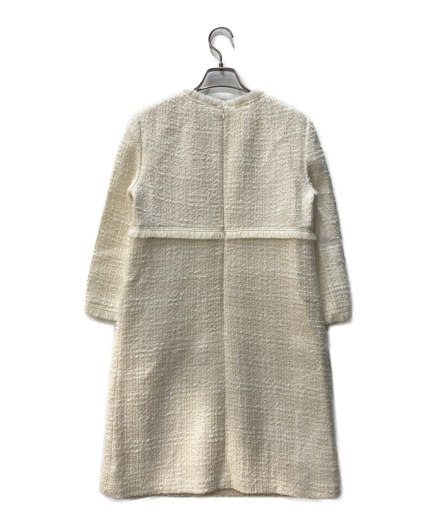 中古・古着通販】PAULE KA (ポールカ) ツイードクルーネックワンピース 