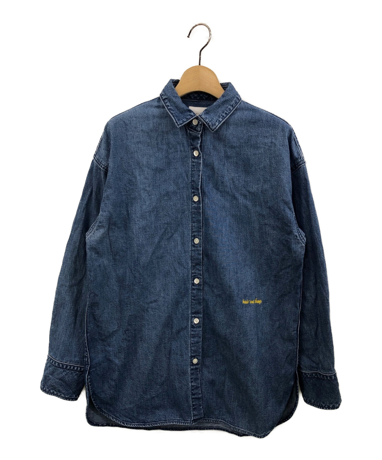 中古・古着通販】upper hights (アッパーハイツ) 刺繍デニムシャツ 