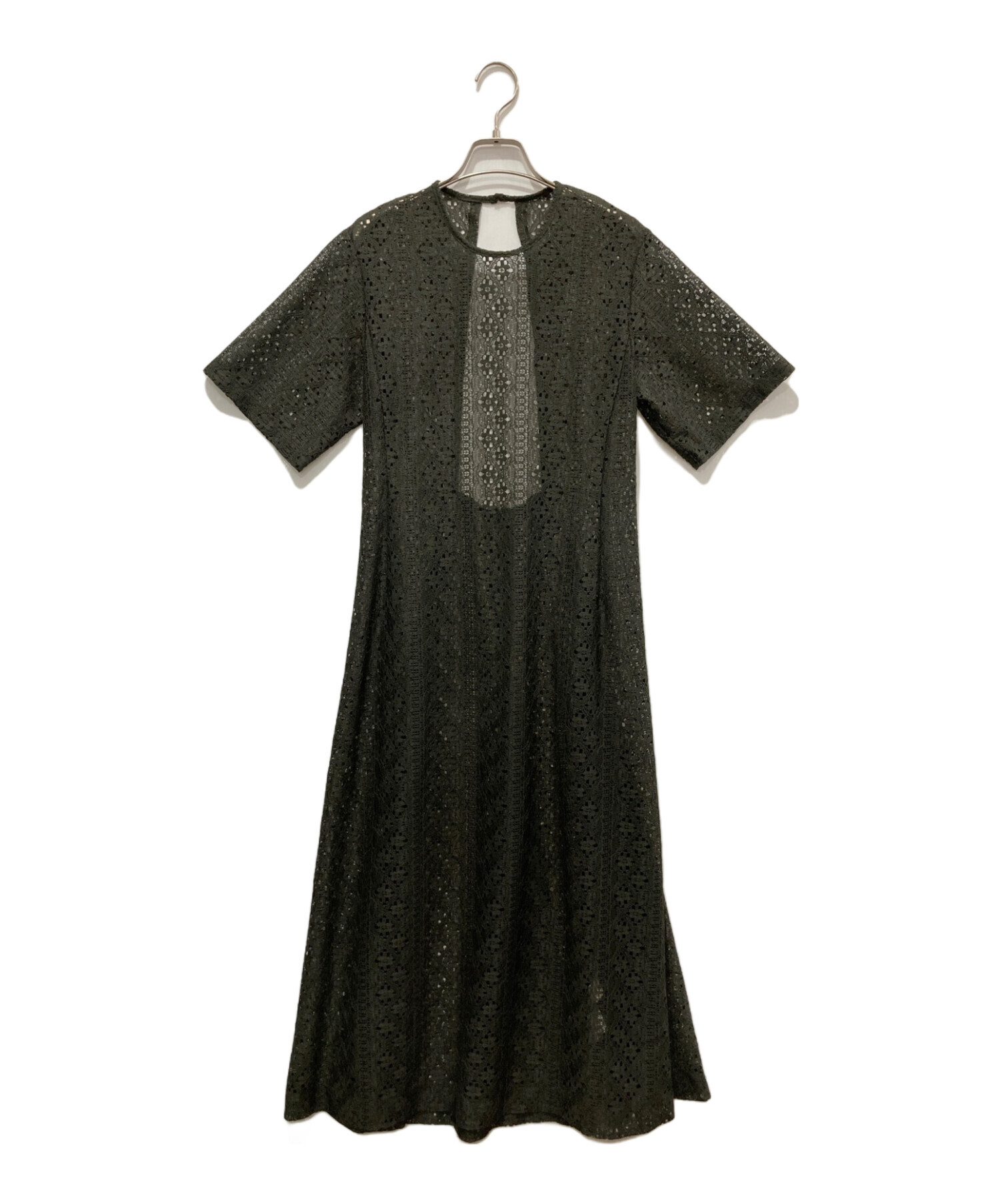 Uhr/ウーアPUFF SLEEVE OPEN DRESS チェックワンピース Uhr/ウーアPUFF SLEEVE OPEN DRESS チェックワンピース
