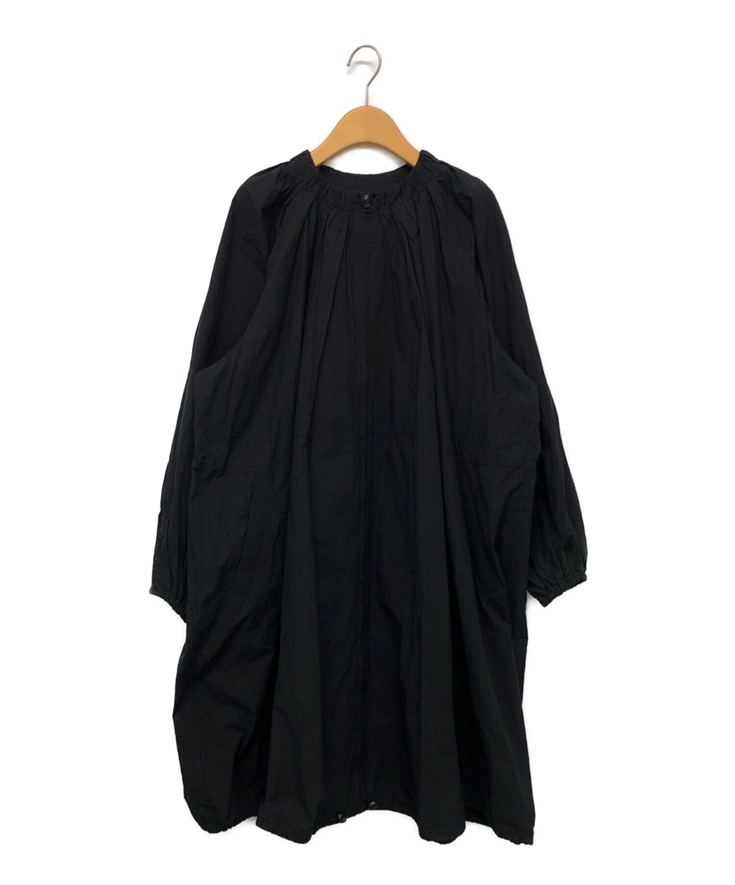 中古・古着通販】TODAYFUL (トゥデイフル) Light Gather Coat ブラック  