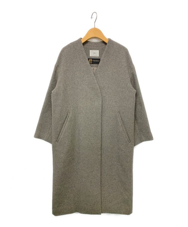 中古・古着通販】IENA (イエナ) MANTECOノーカラーコート グレー 