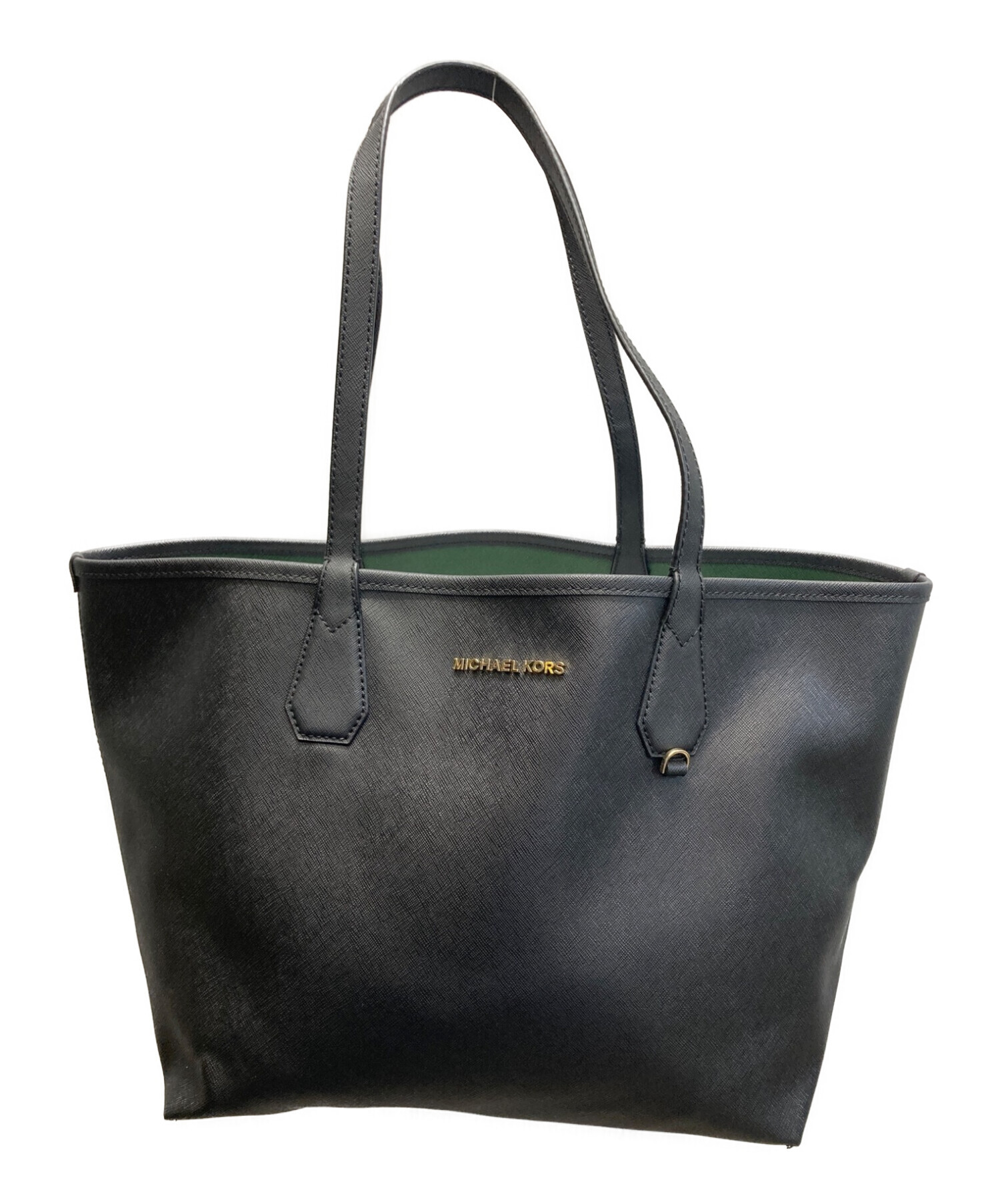 新品 リバーシブル トートバッグ マイケルコース ブラック×グレー 黒  