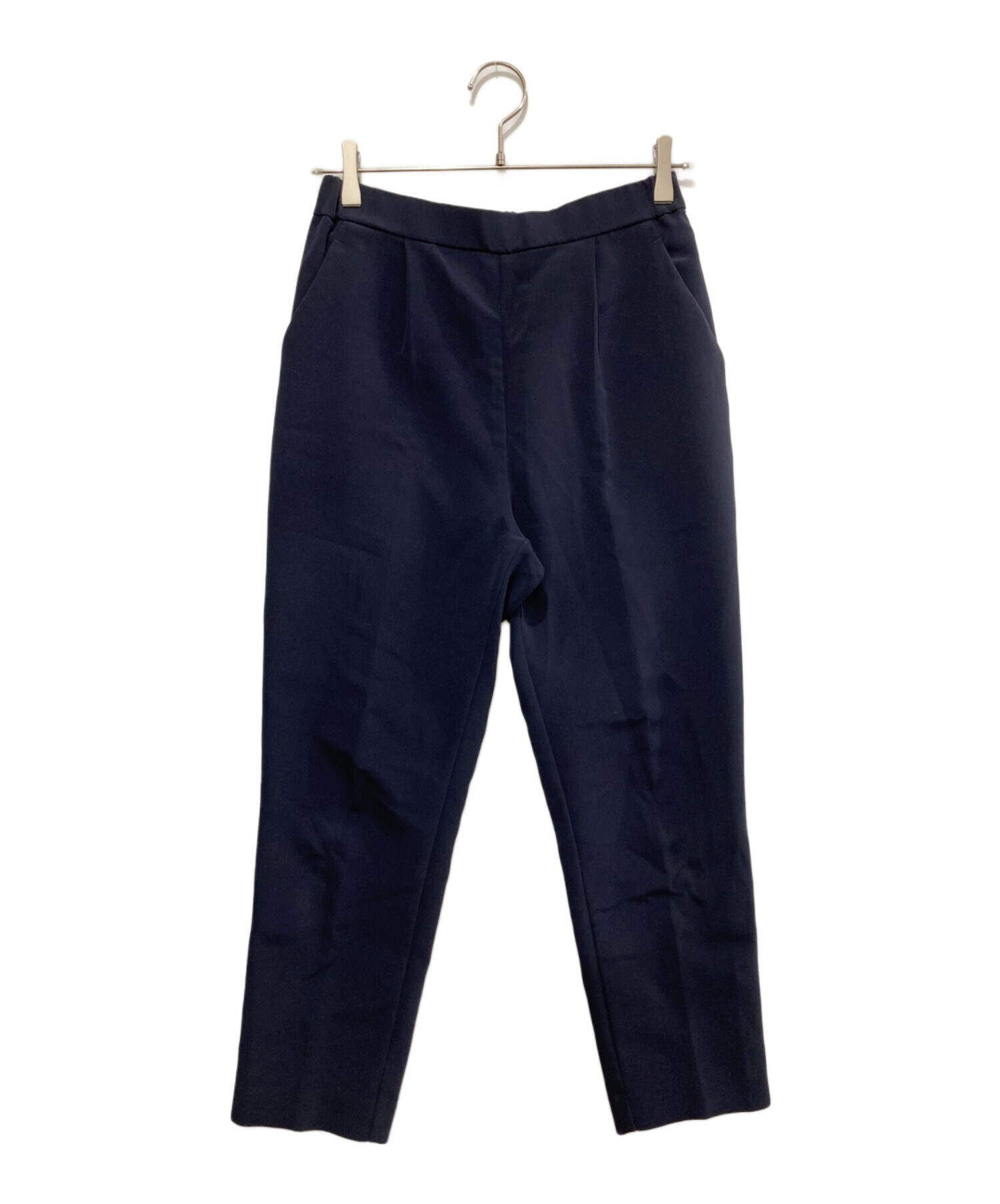 中古・古着通販】YORI (ヨリ) ダブルクロスパンツ ネイビー サイズ:38 