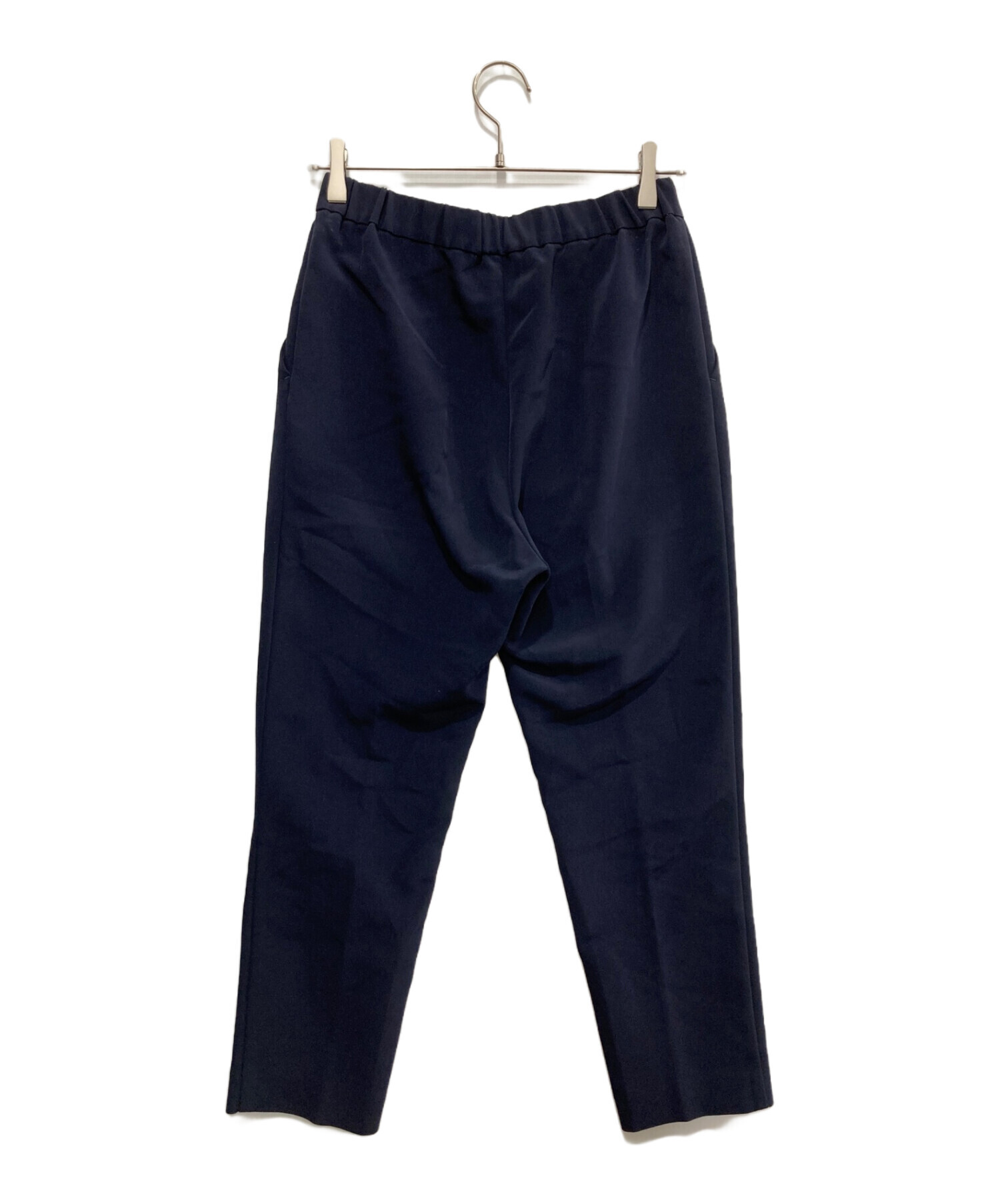 中古・古着通販】YORI (ヨリ) ダブルクロスパンツ ネイビー サイズ:38  