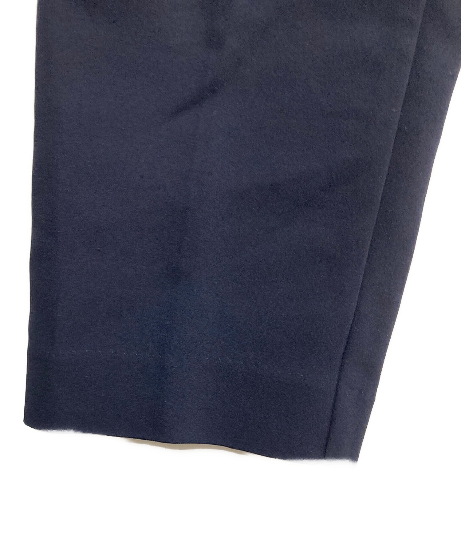 中古・古着通販】YORI (ヨリ) ダブルクロスパンツ ネイビー サイズ:38 