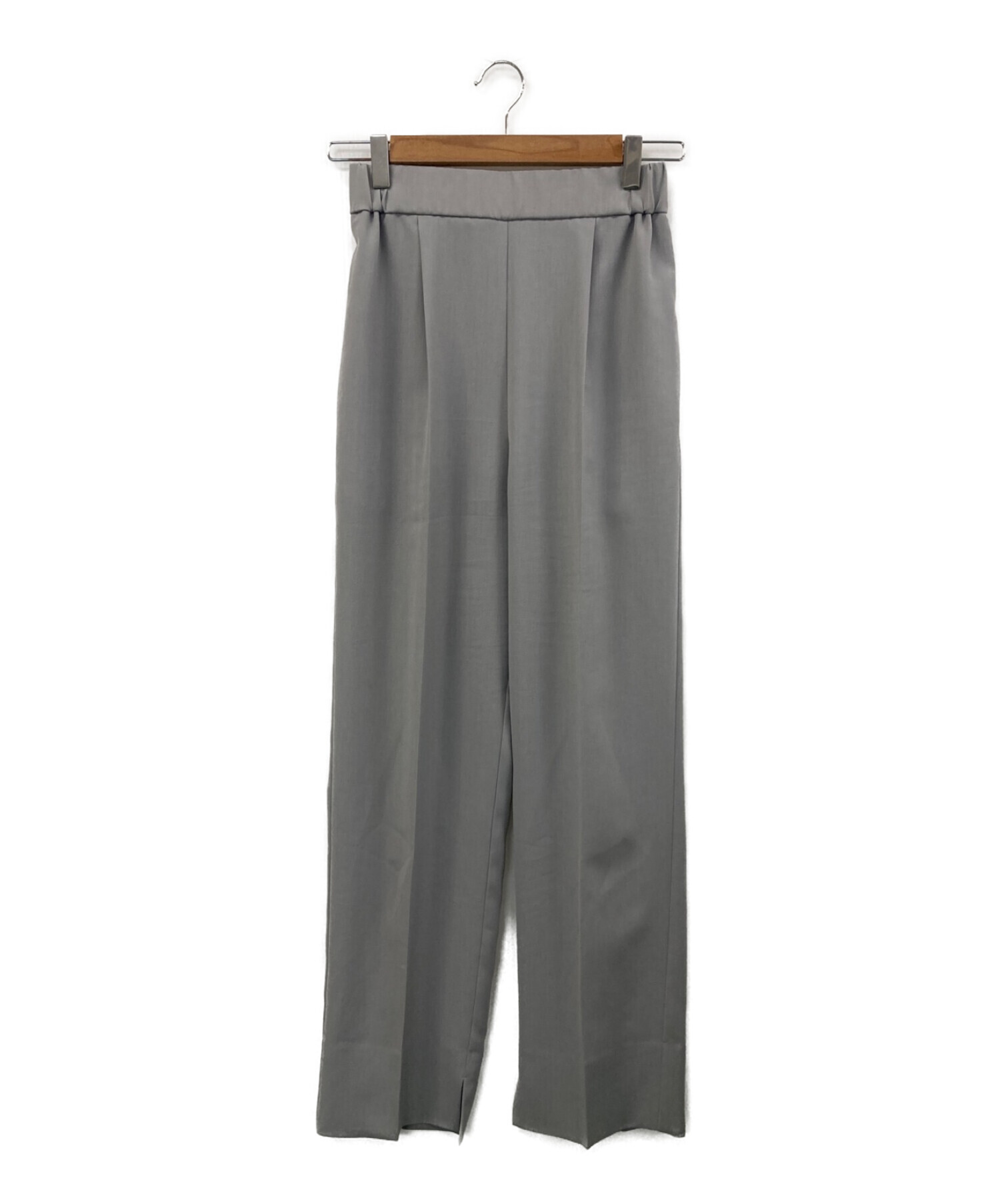 中古・古着通販】YORI (ヨリ) サラサラハンサムパンツ グレー サイズ 