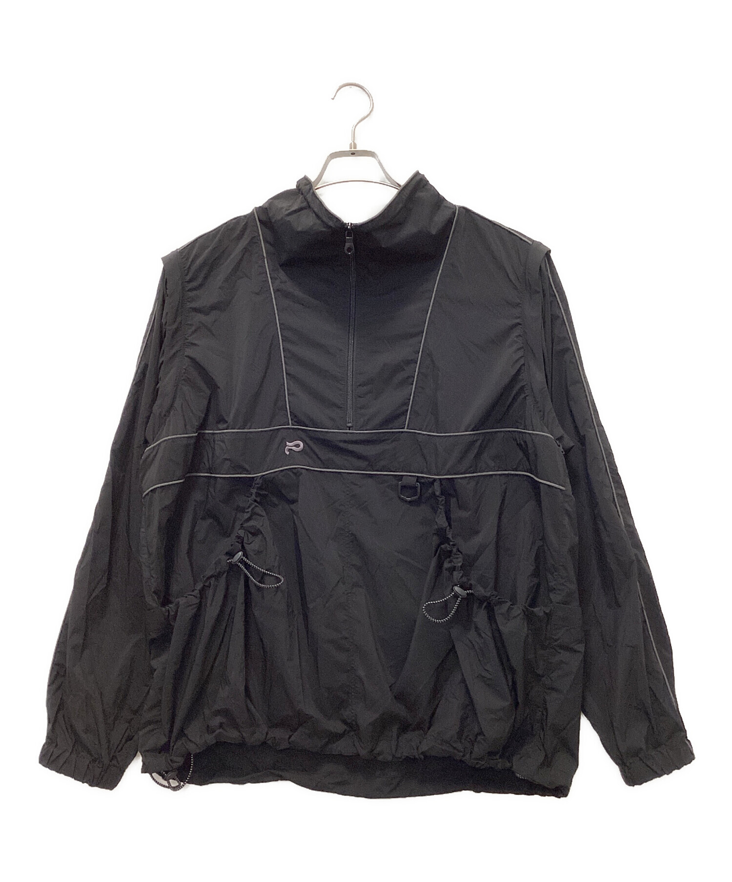 中古・古着通販】peate (ピート) ナイロンジャケット ブラック サイズ 