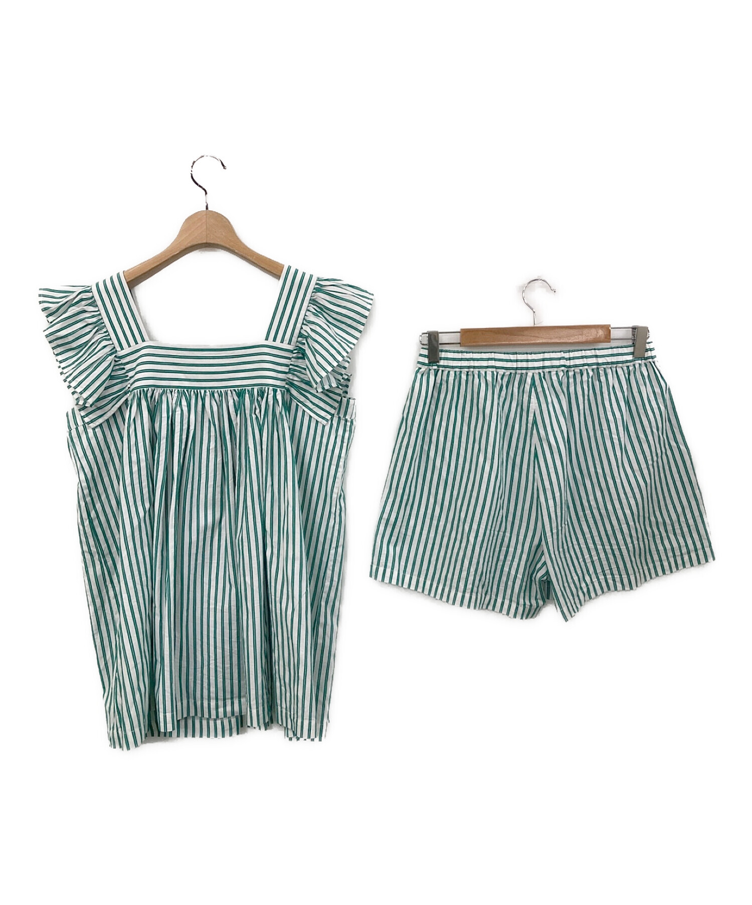 山城葉子ne Quittez pas Cotton Stripe Pintuck - メルカリ - 半袖 