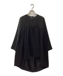 中古・古着通販】YOKO CHAN (ヨーコチャン) L/Sヘムフレアブラウス 