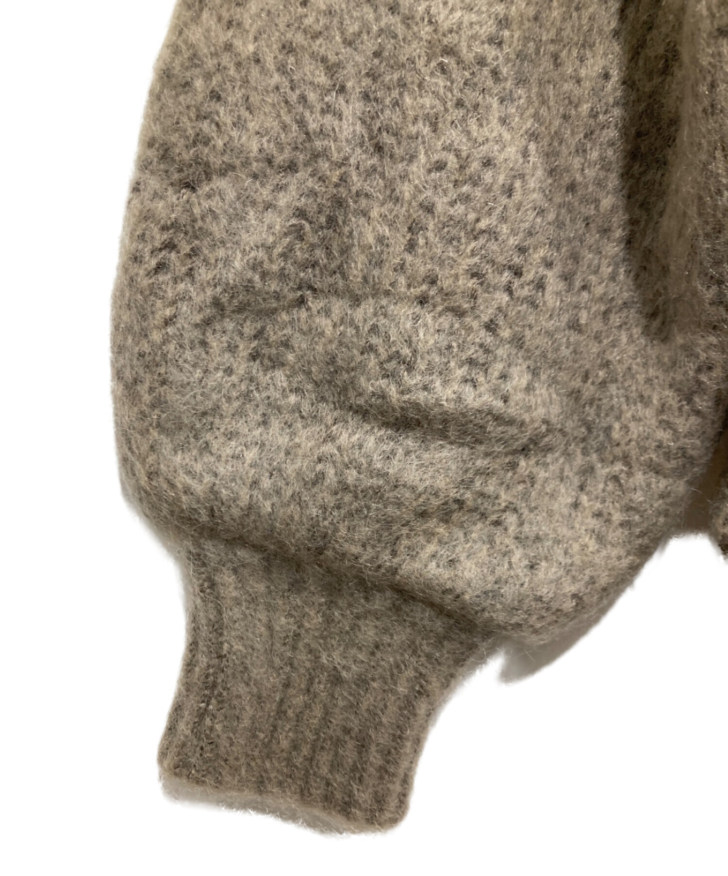 アメリヴィンテージ 2WAY MOHAIR SHAGGY KNIT グレージュ 