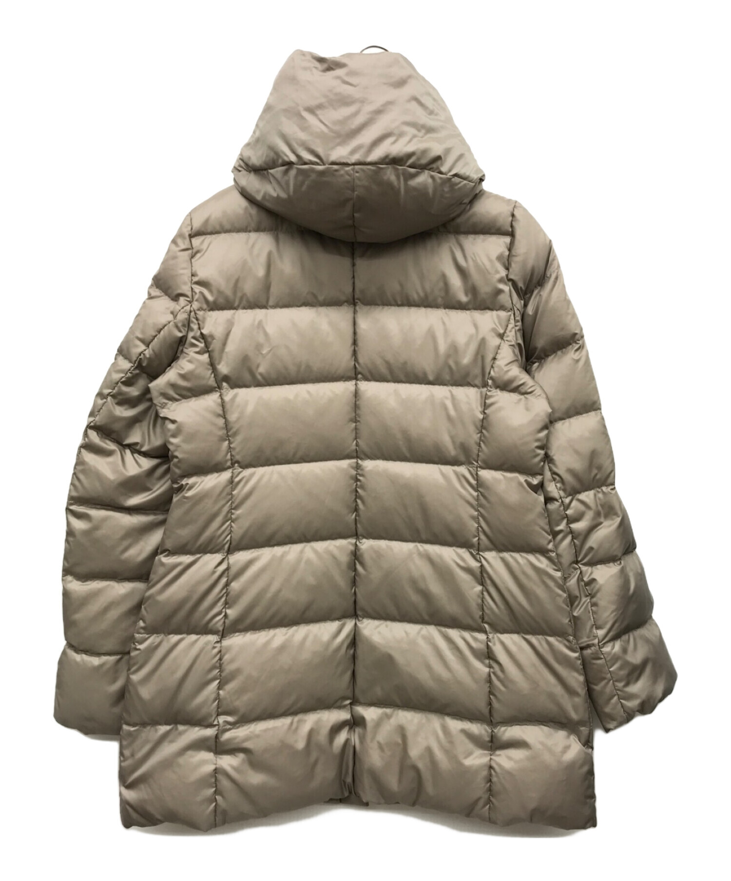 23区 シレータフタフーデットダウンコート ベージュ 38 洗えるダウン 軽量