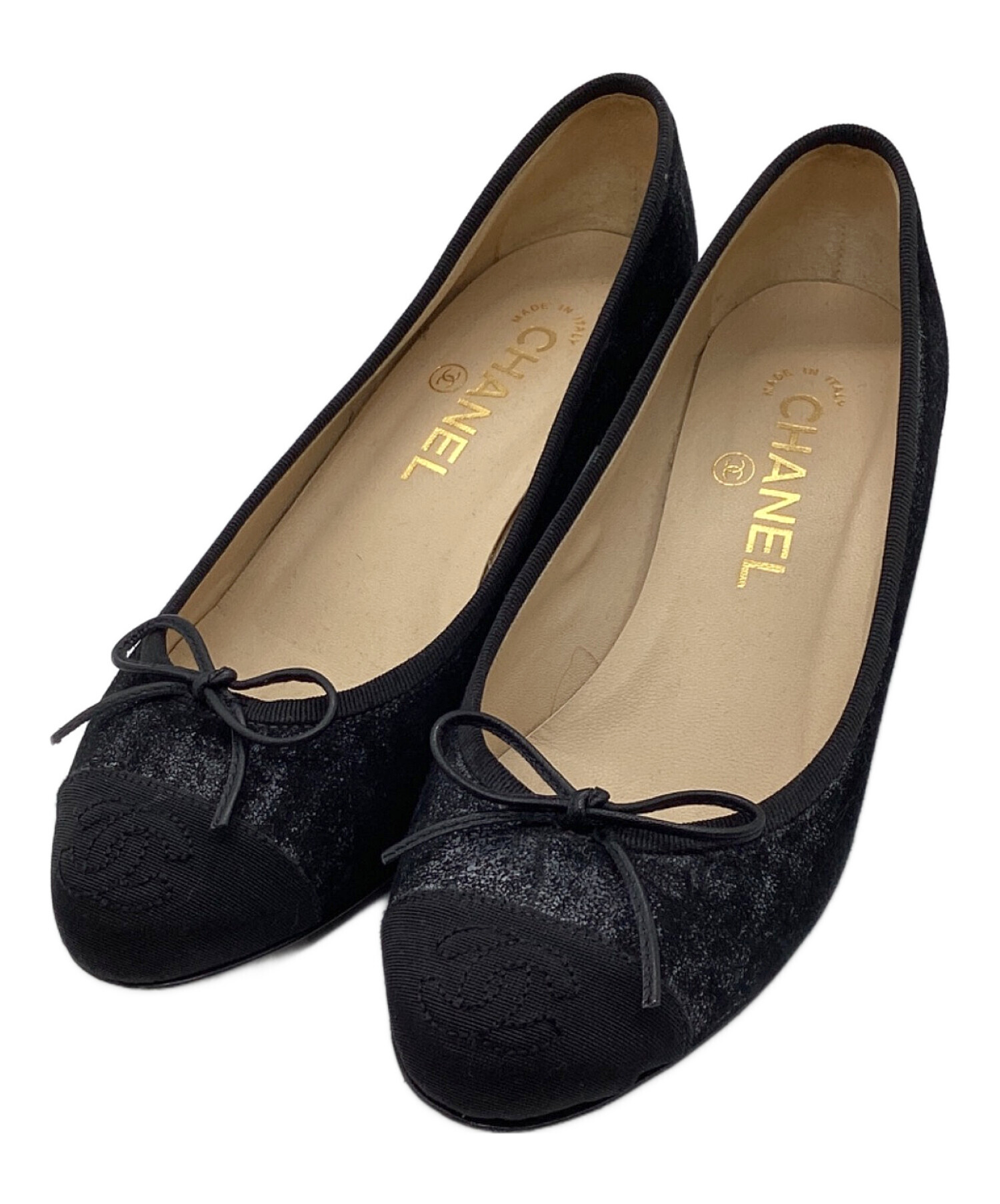 中古・古着通販】CHANEL (シャネル) パンプス ブラック サイズ:37 