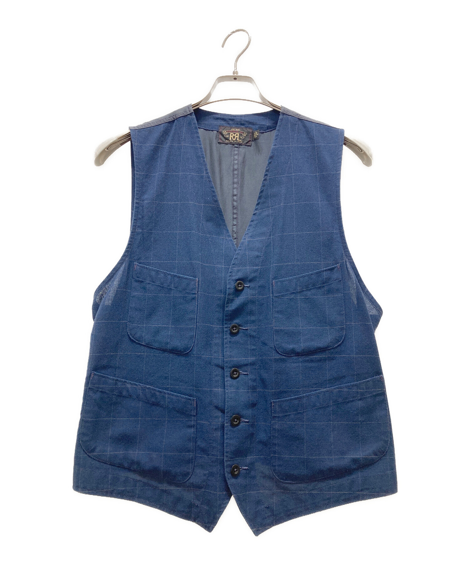 中古・古着通販】RRL (ダブルアールエル) ワークベスト ネイビー 