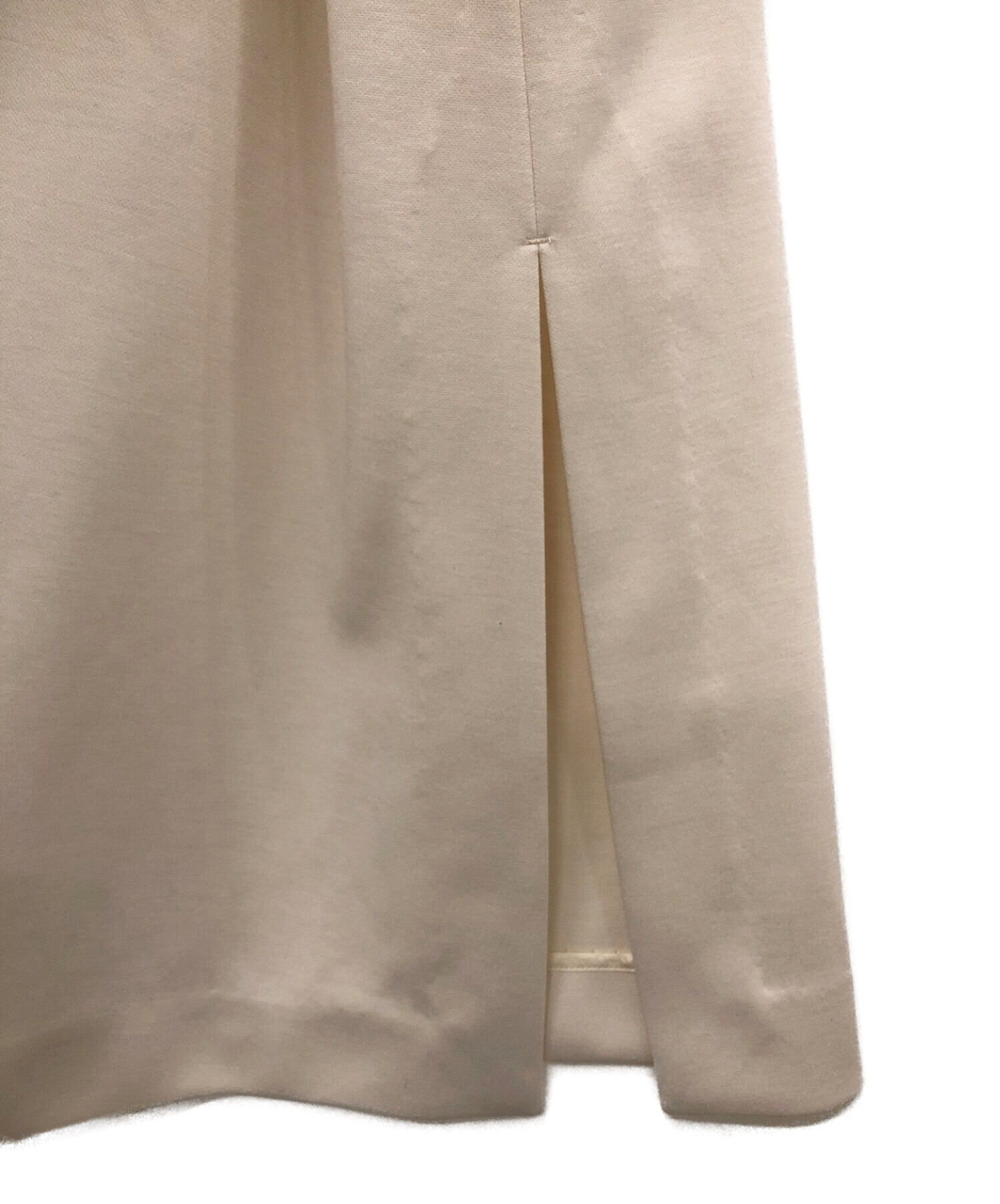 中古・古着通販】ebure (エブール) ダブルクロスベルテッドワンピース 