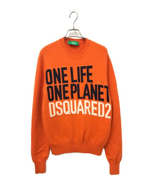 新品 DSQUARED2 ディースクエアード オレオペイント オレンジ