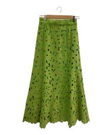 中古・古着通販】Ameri (アメリ) UND RENEE VELOUR CUTWORK SKIRT 