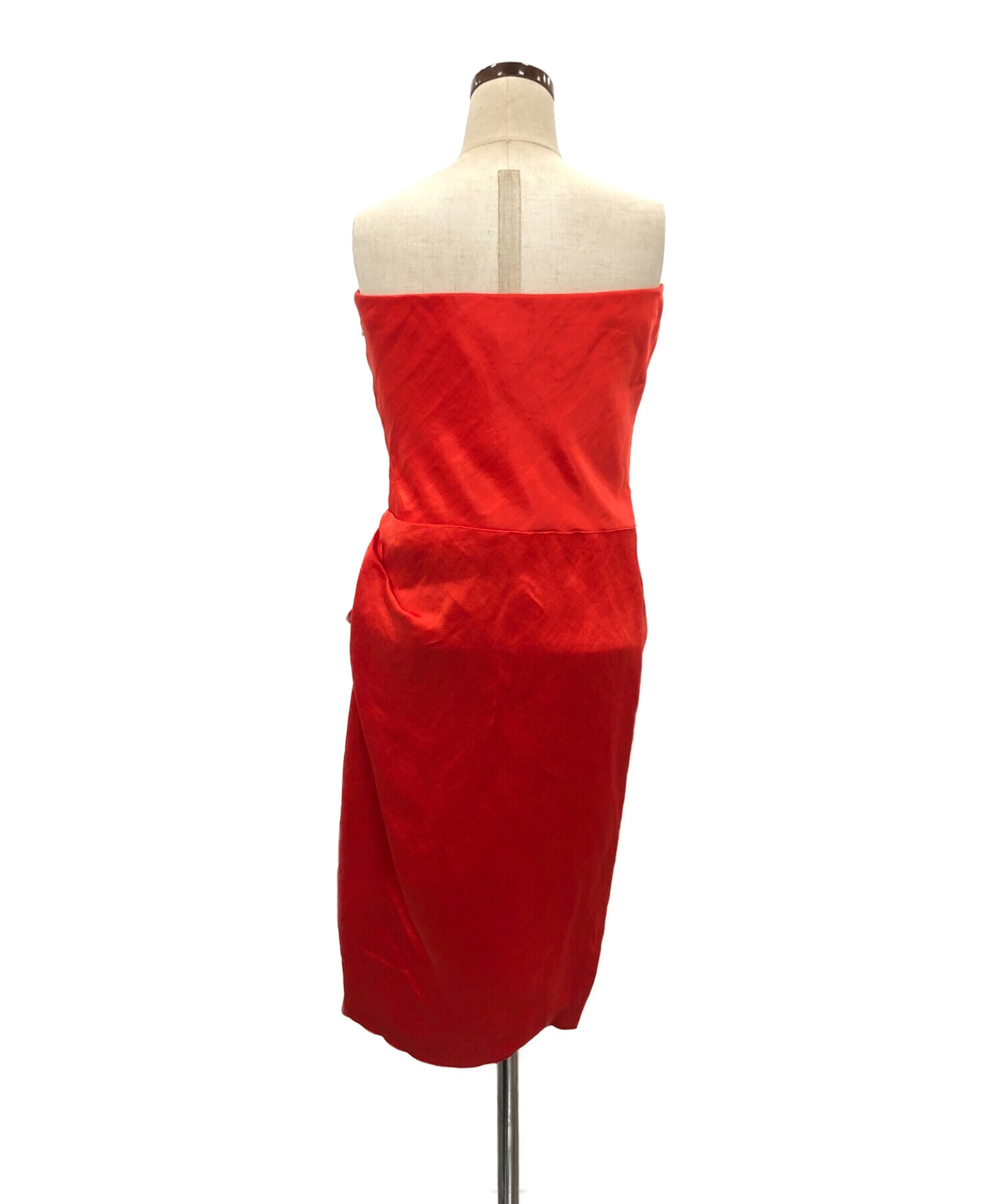 中古・古着通販】LANVIN (ランバン) ワンピース レッド サイズ:38 