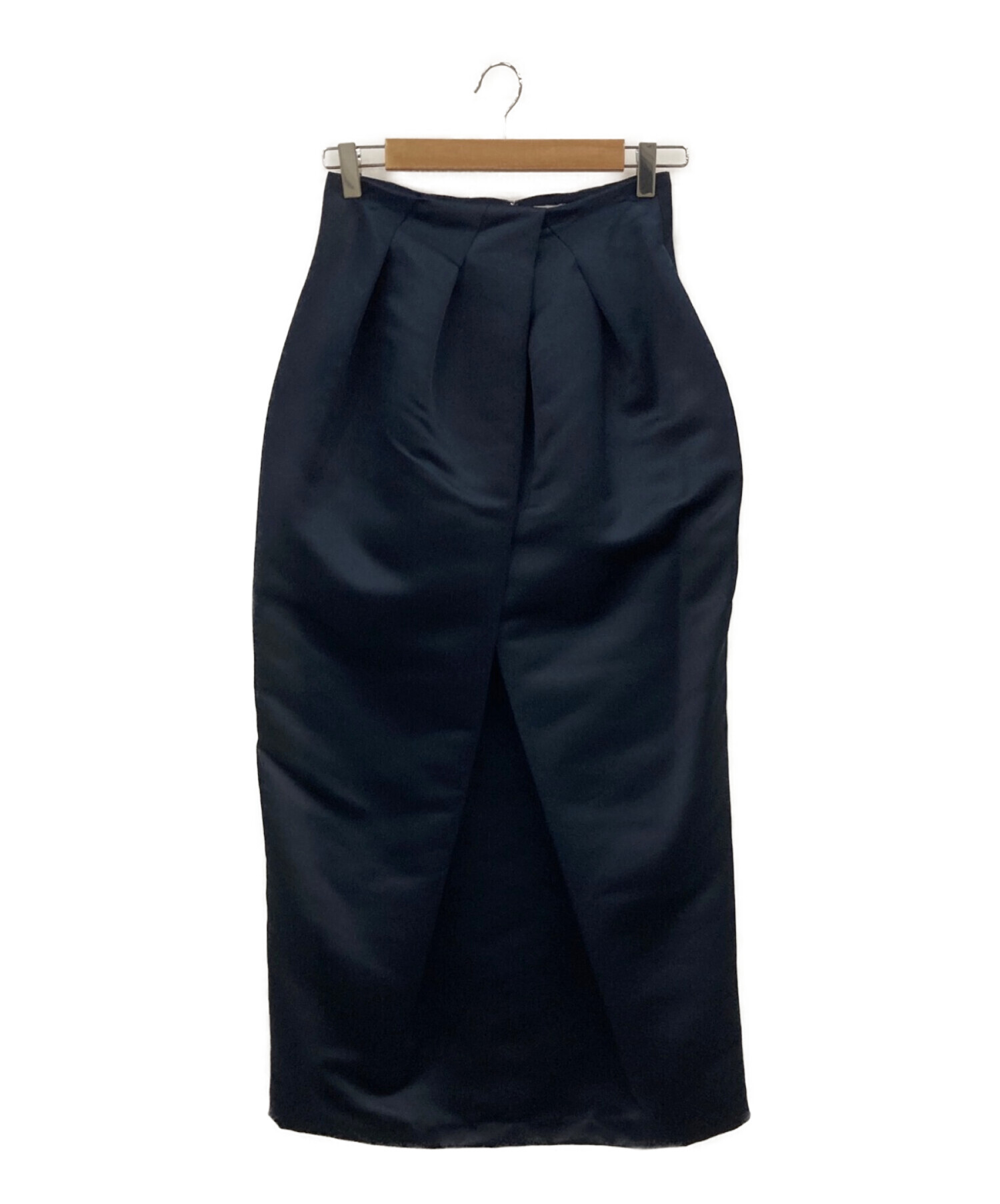 SEA (シー) ヘビーサテン オリガミスカート ネイビー サイズ:1