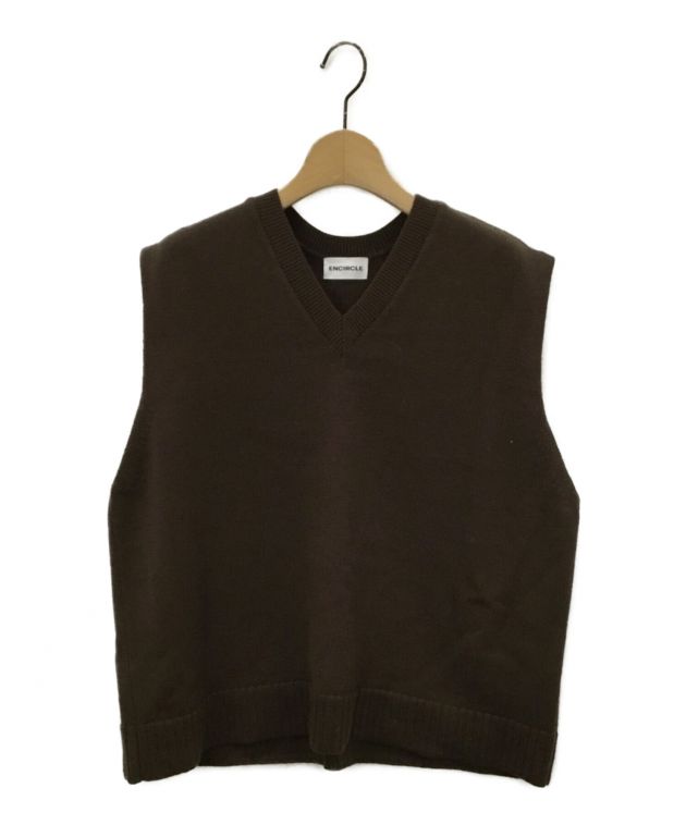 中古・古着通販】encircle (エンサークル) School vest ブラウン 