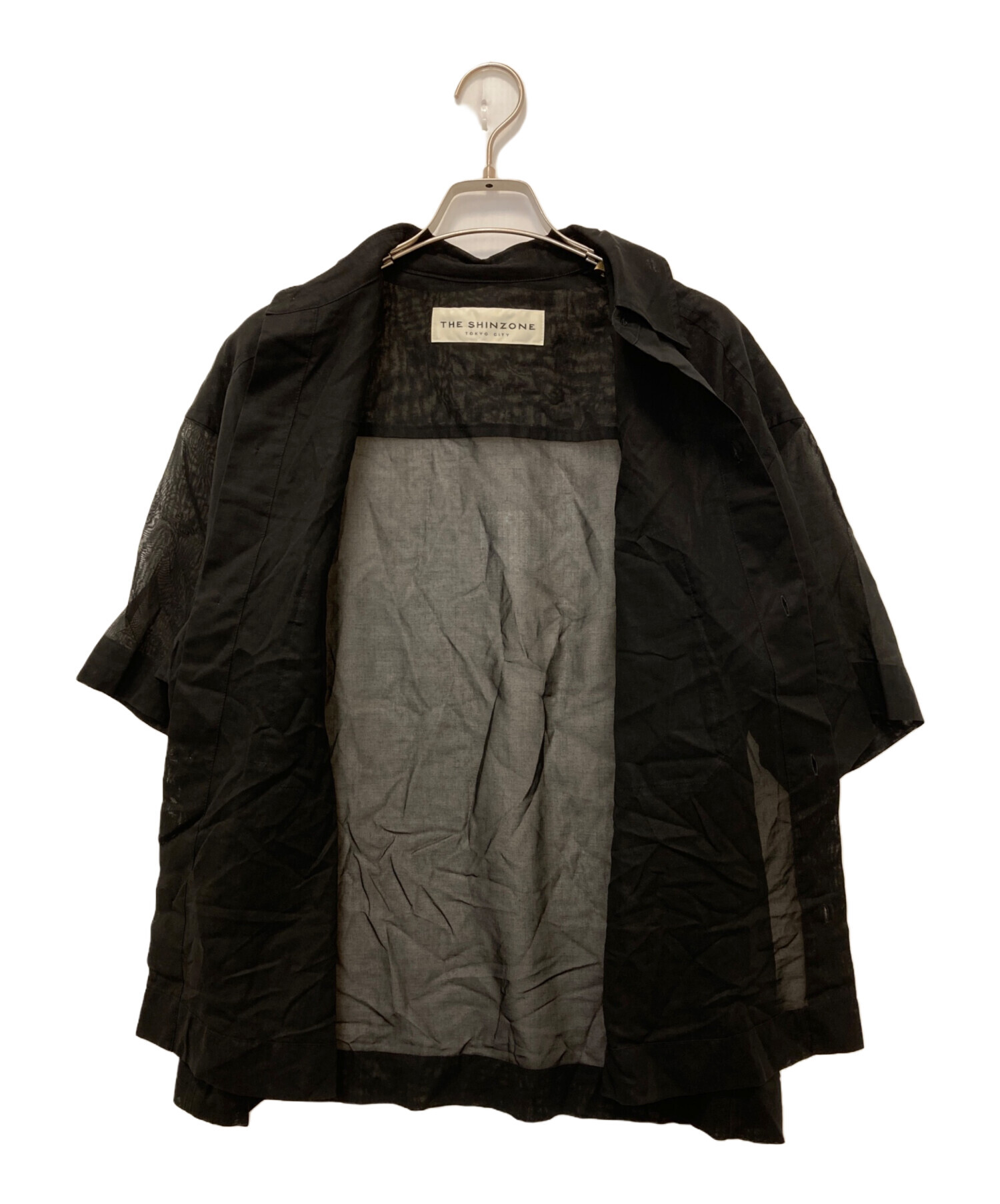 中古・古着通販】THE SHINZONE (ザ シンゾーン) シアーシャツ ブラック 