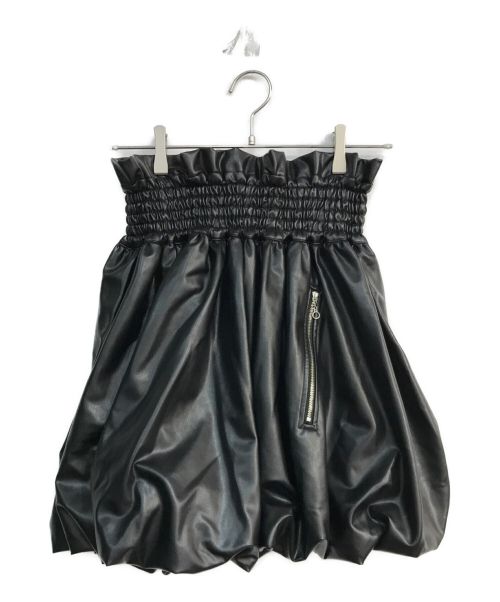 中古・古着通販】SORIN (ソリン) Synthetic Leather Ruffled Mini  