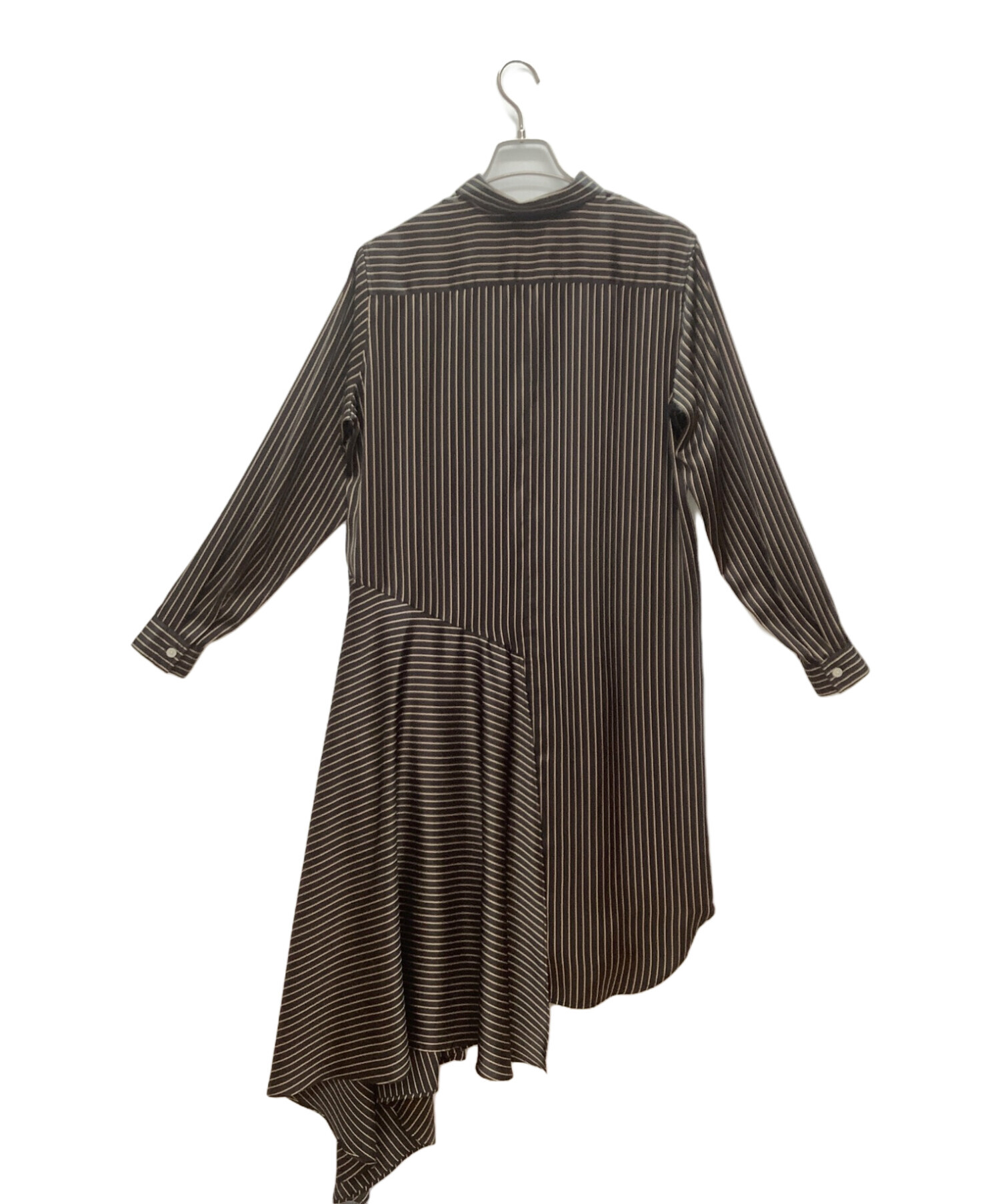 中古・古着通販】soduk (スドーク) シャツワンピース ブラック 