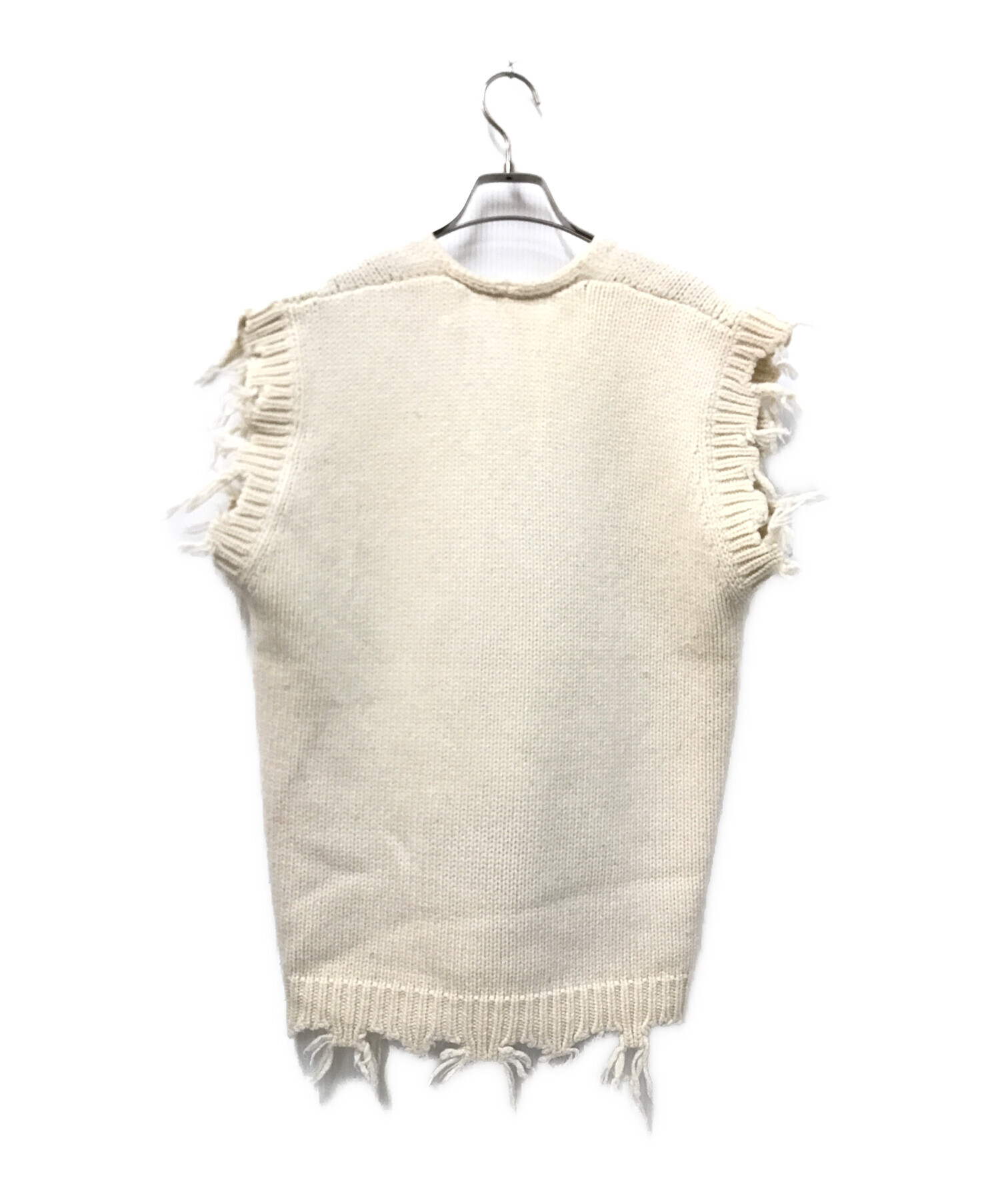中古・古着通販】PERVERZE (パーバーズ) Crash Boxy Knit Vest 