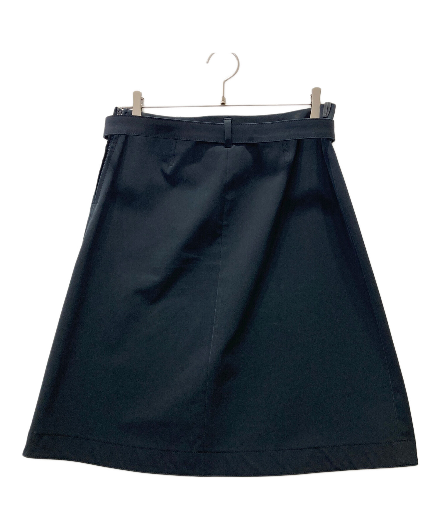 中古・古着通販】PRADA (プラダ) ガチャベルト付スカート ネイビー 