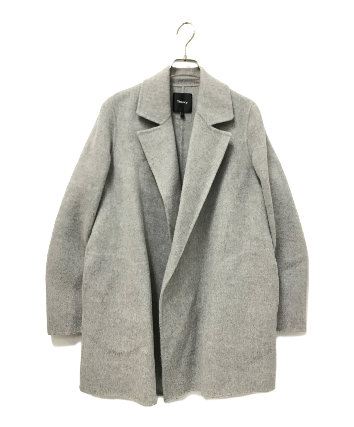 中古・古着通販】theory (セオリー) ウールカシミヤコート グレー 