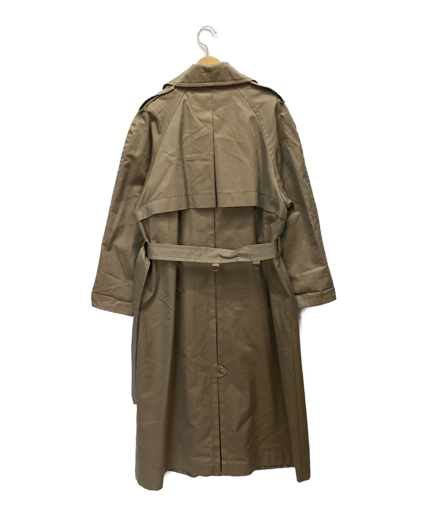 foufou ロングトレンチコート 黒 size1 ベルト付き - トレンチコート 